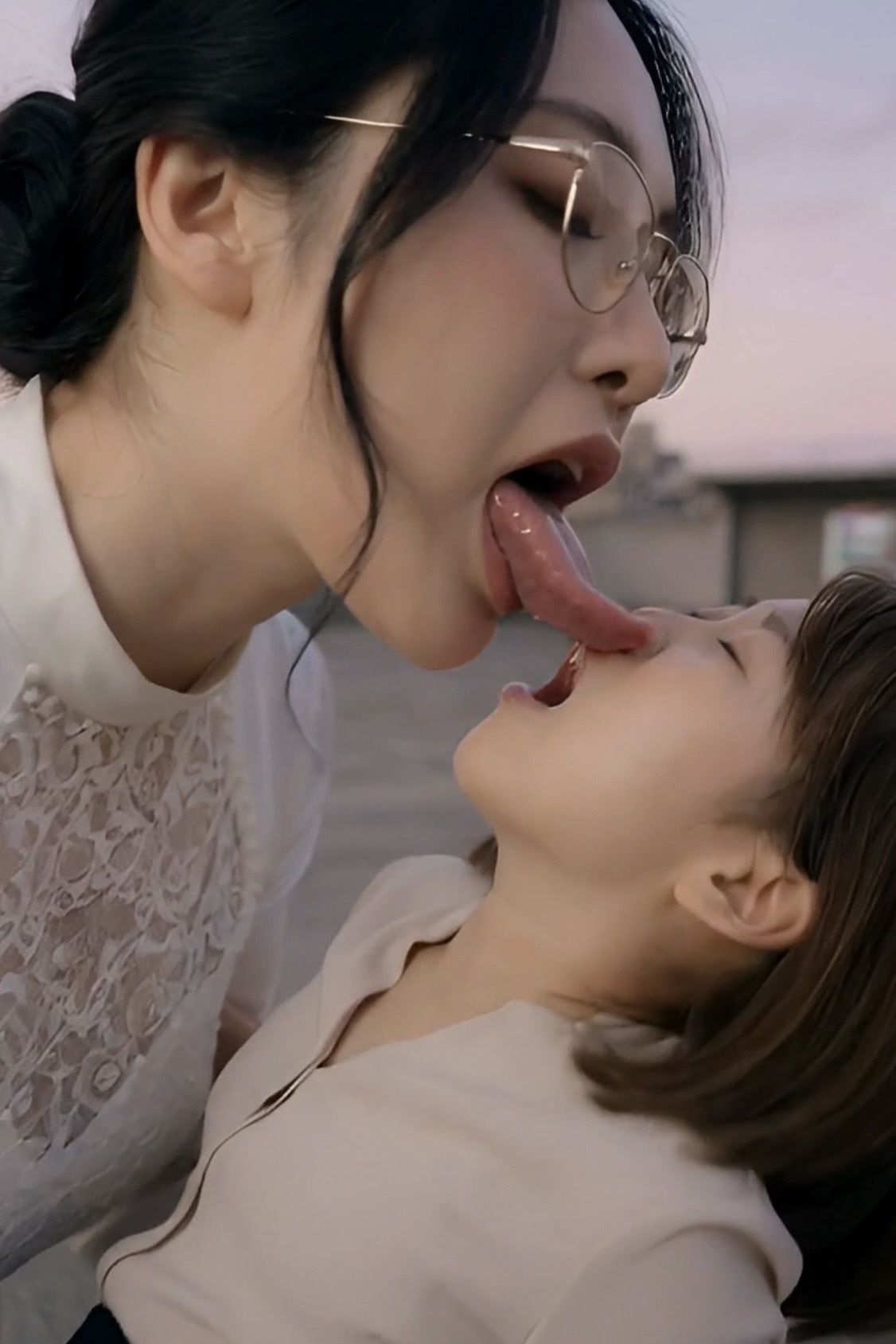 【舌フェチ特化】巨女の濃厚ベロキス〜小さなあなたを舐め尽くす〜 - サンプル画像 2