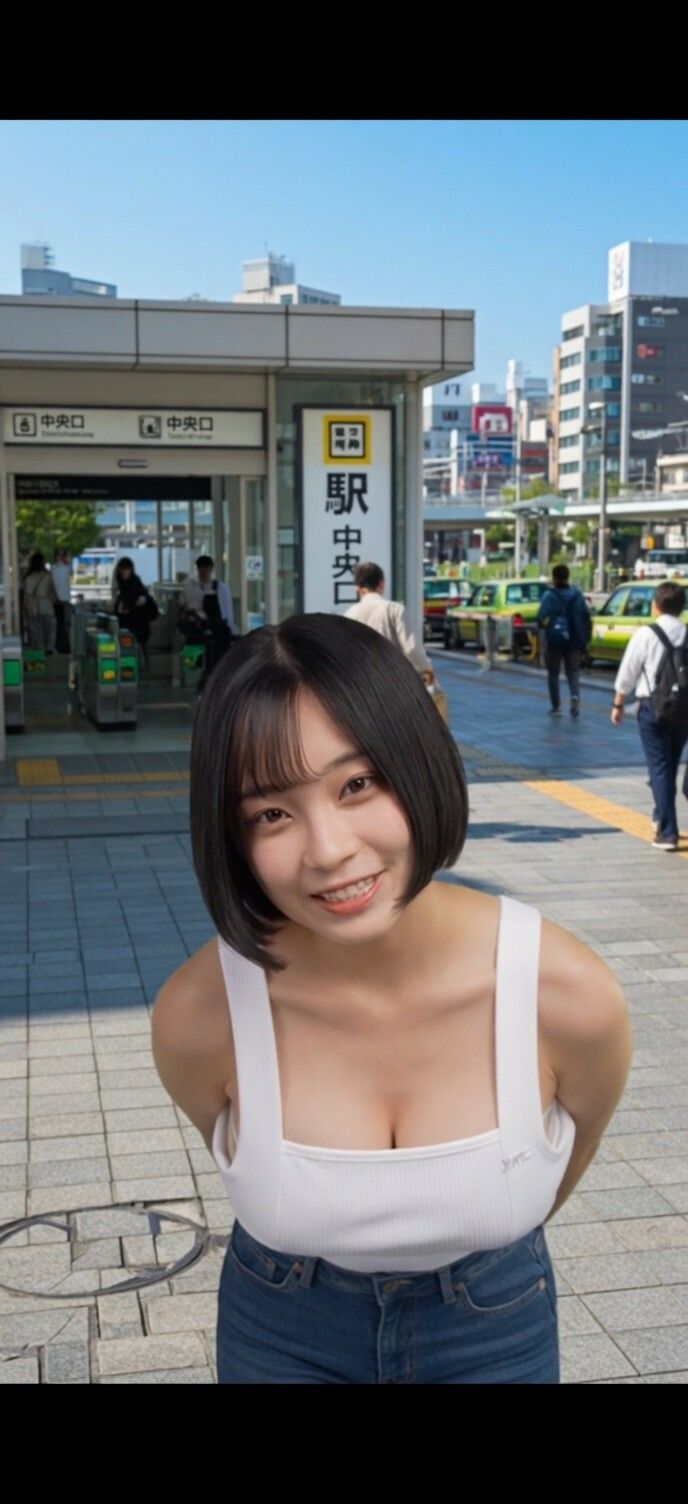 【AI生成作品part3.4】 ザーメンを観察し試飲する白人女子大生アンナちゃんとフリーおっぱい美女 - サンプル画像 2