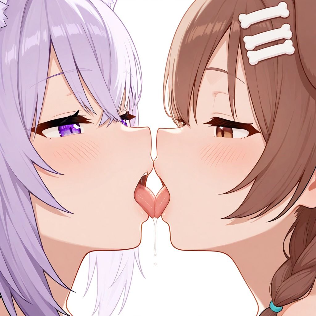 猫◯おかゆと戌◯ころね  おかころ百合えっち【346枚】 - サンプル画像 3