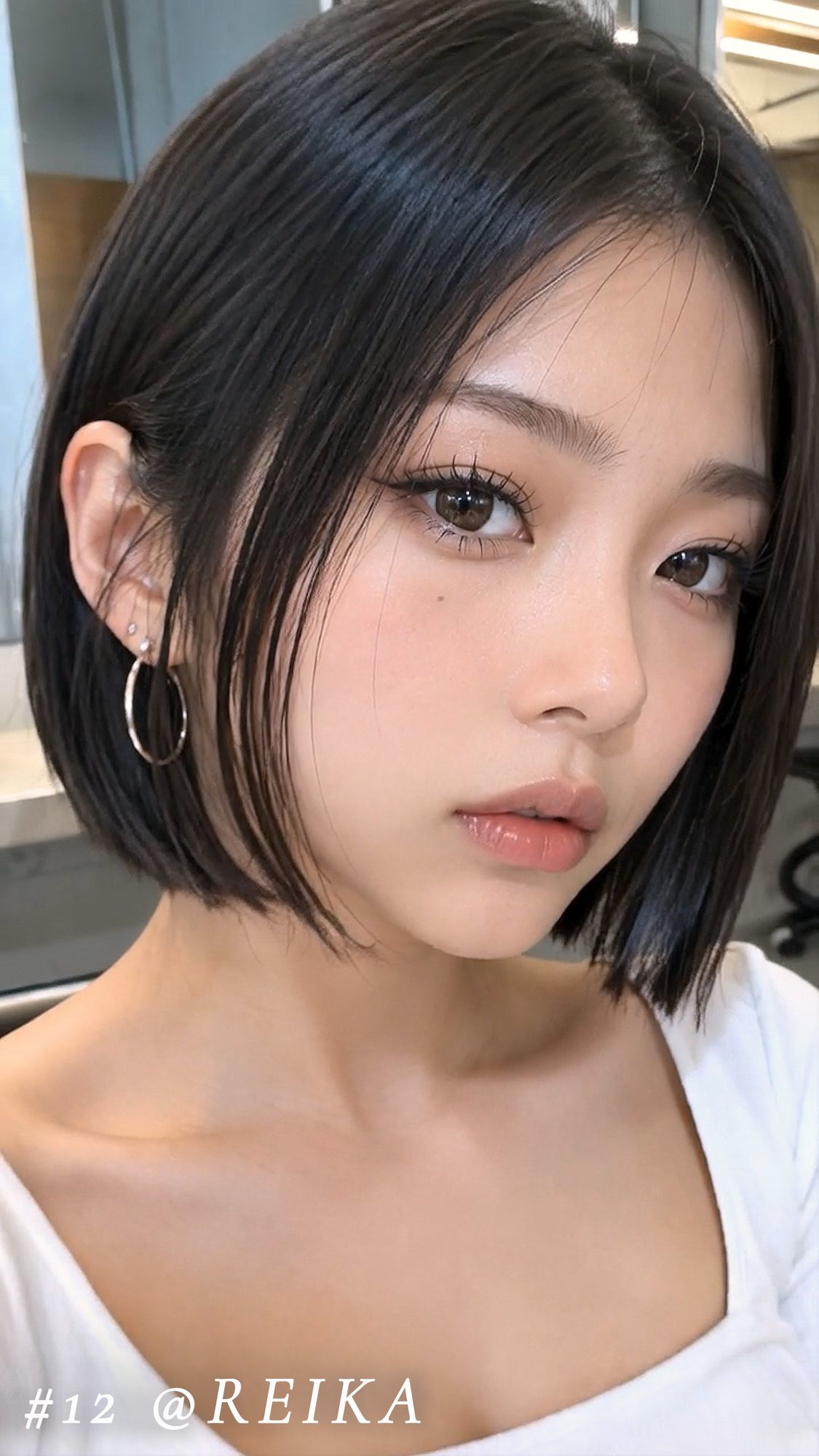 美容室に行っただけなのに4回も大量顔射された私…。おしゃれなクール系美容女子たち20人、Before＆After顔射オムニバス【4K縦動画】 - サンプル画像 8