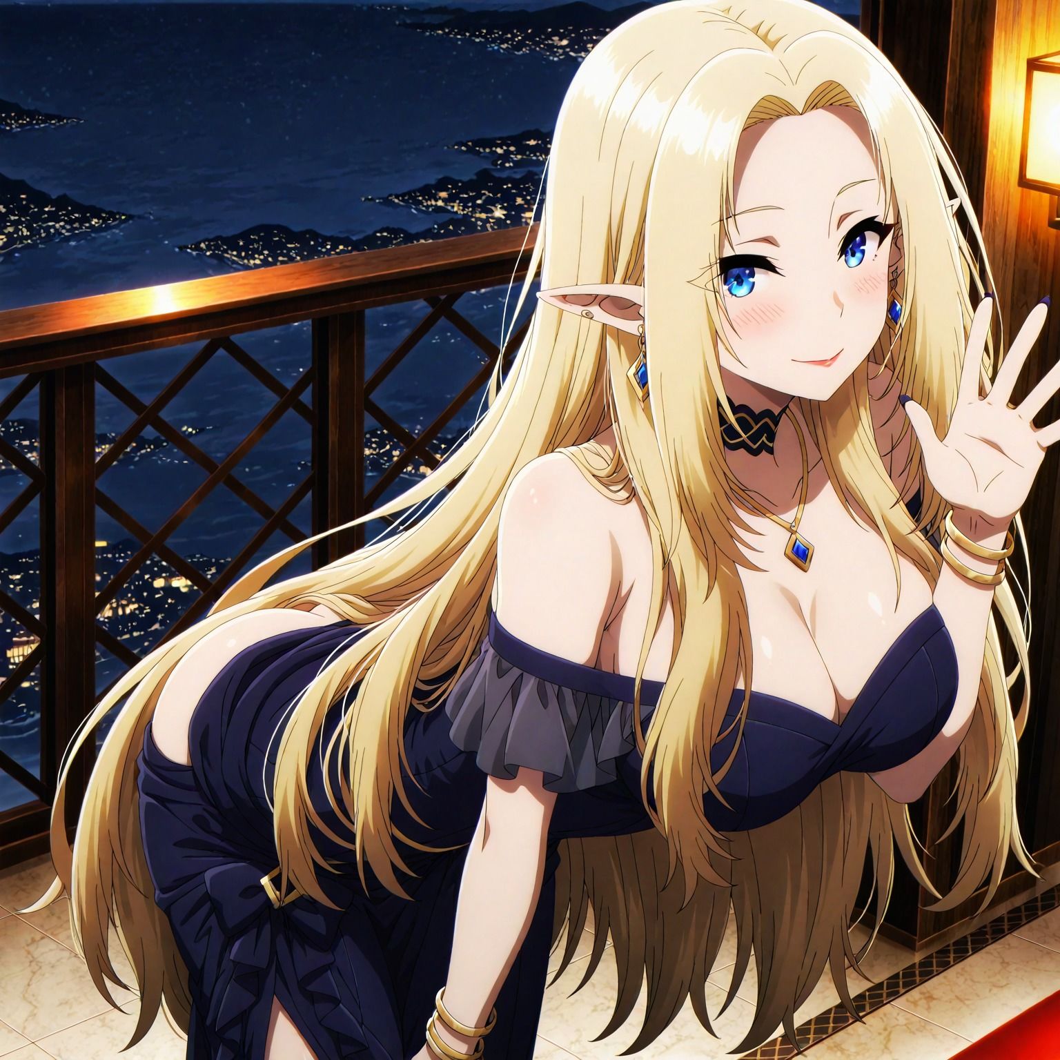 ミ〇ゴシ商会リゾートにて、ア〇ファにタップリご奉仕される件、夜編 - サンプル画像 2