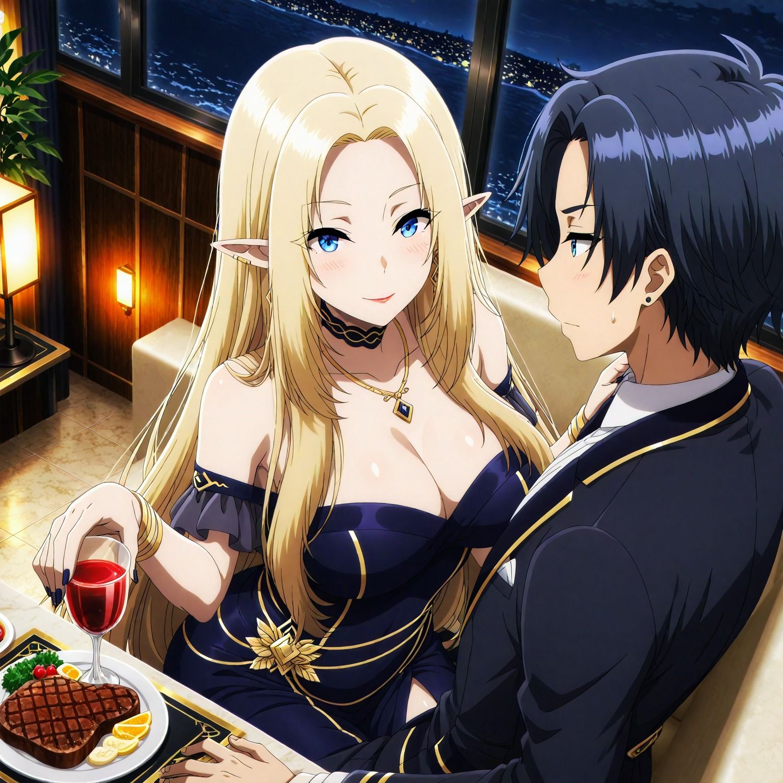 ミ〇ゴシ商会リゾートにて、ア〇ファにタップリご奉仕される件、夜編 - サンプル画像 3