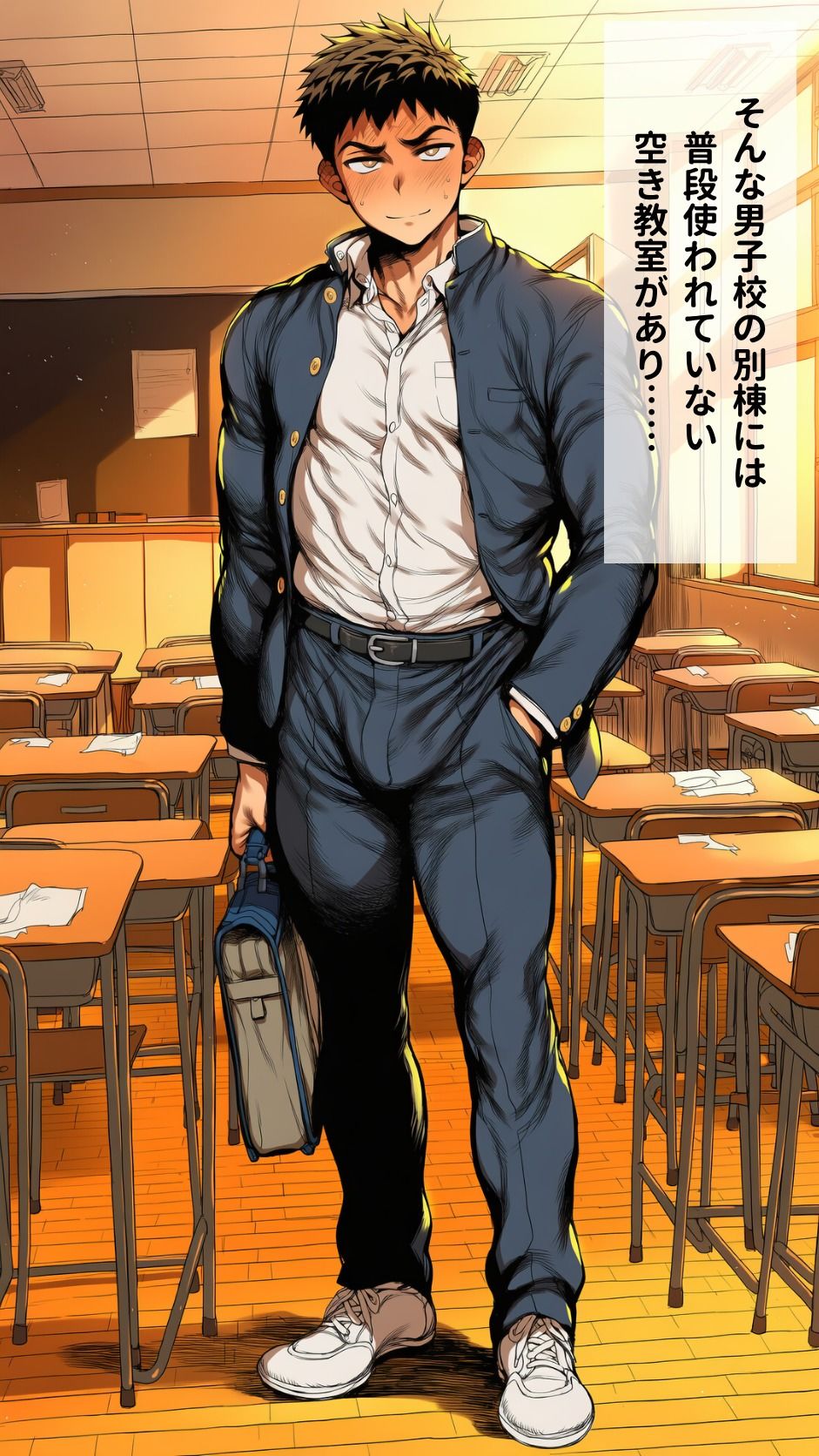 男子校ゲイSEX図鑑 - サンプル画像 2