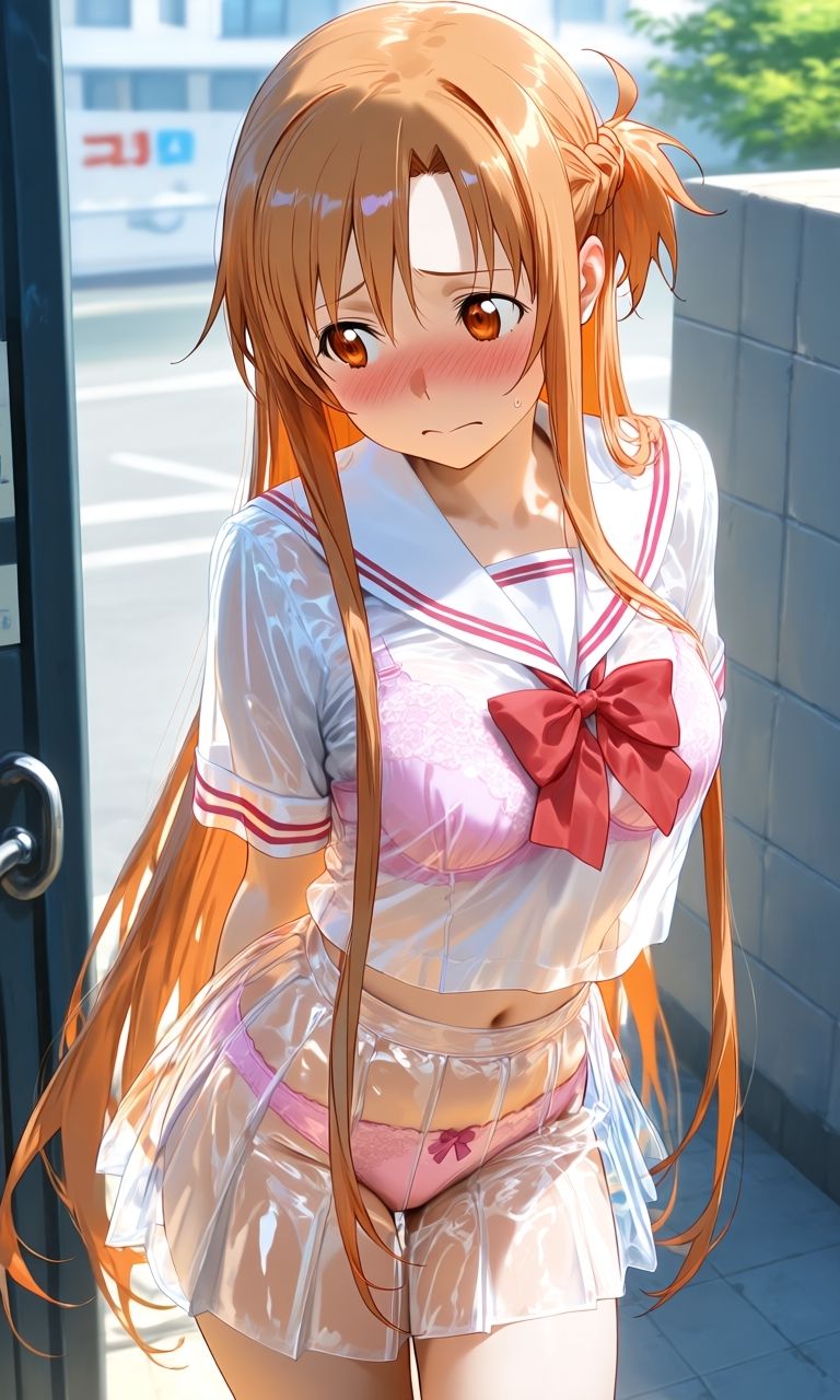 ア〇ナ スケスケセーラ服でHな日常 - サンプル画像 1