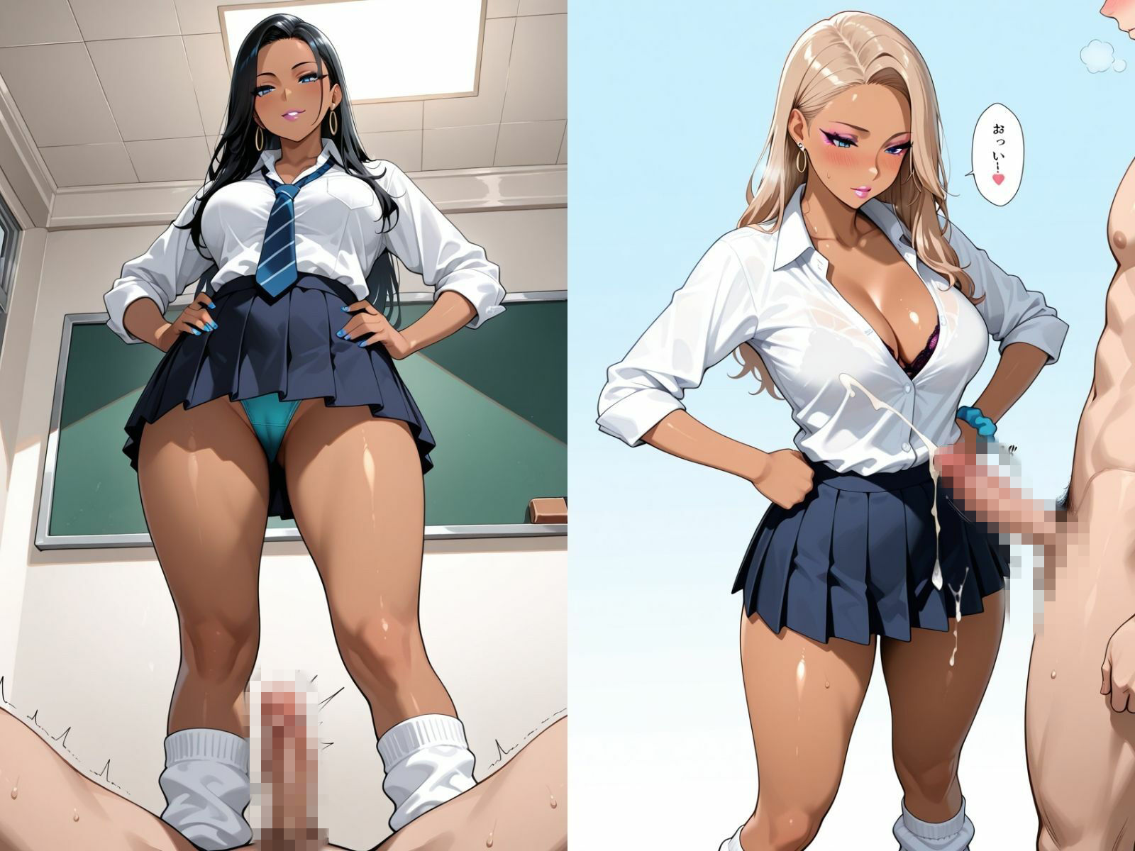 CFNM チ〇コをガン見するギャルたち-1 - サンプル画像 6