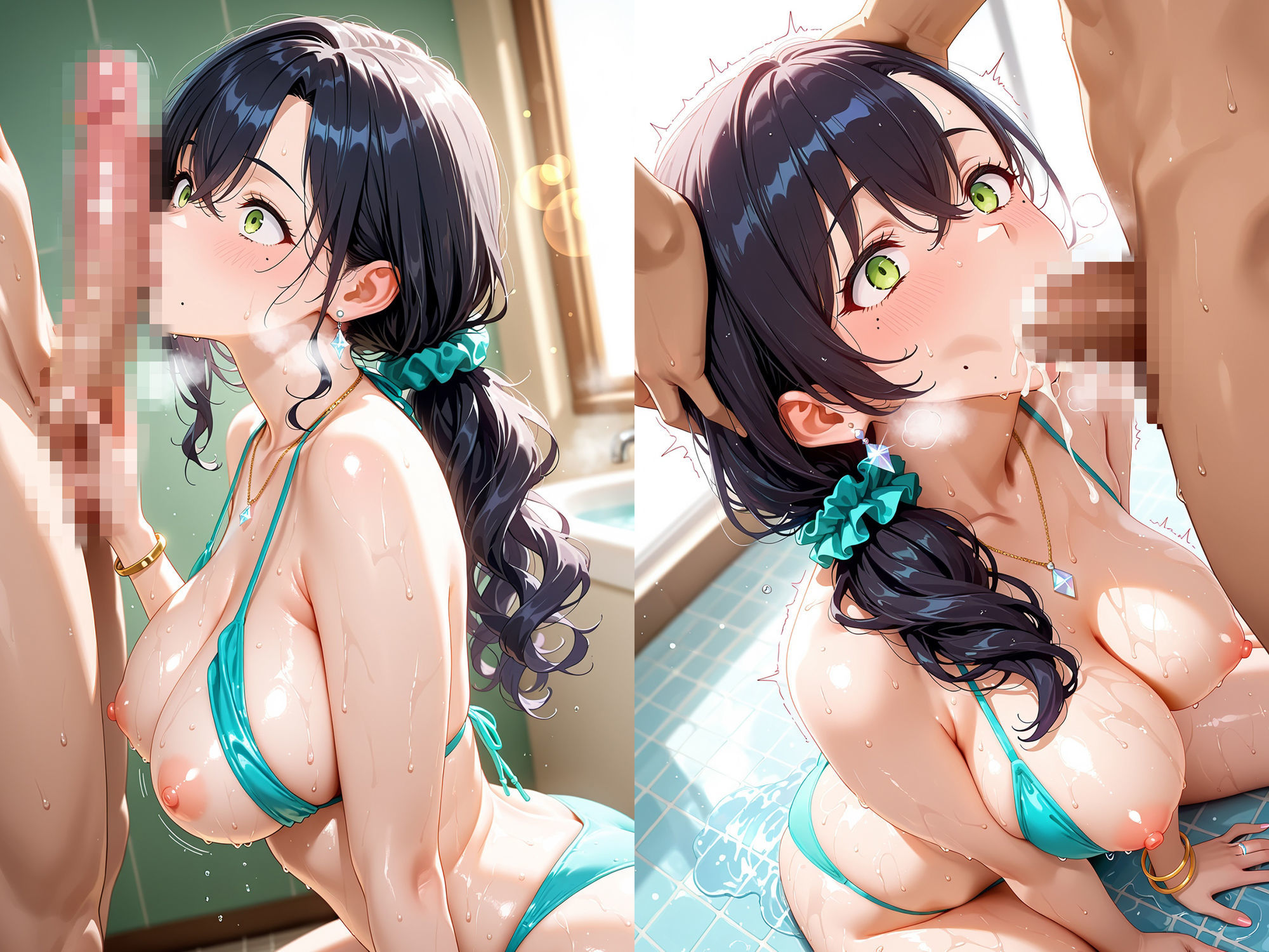 爆乳人妻は海で逝く - サンプル画像 5