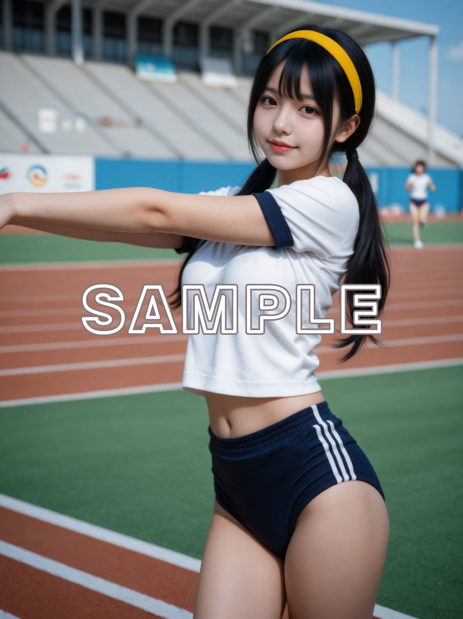 ブルマ美少女のHな体育祭 - サンプル画像 1