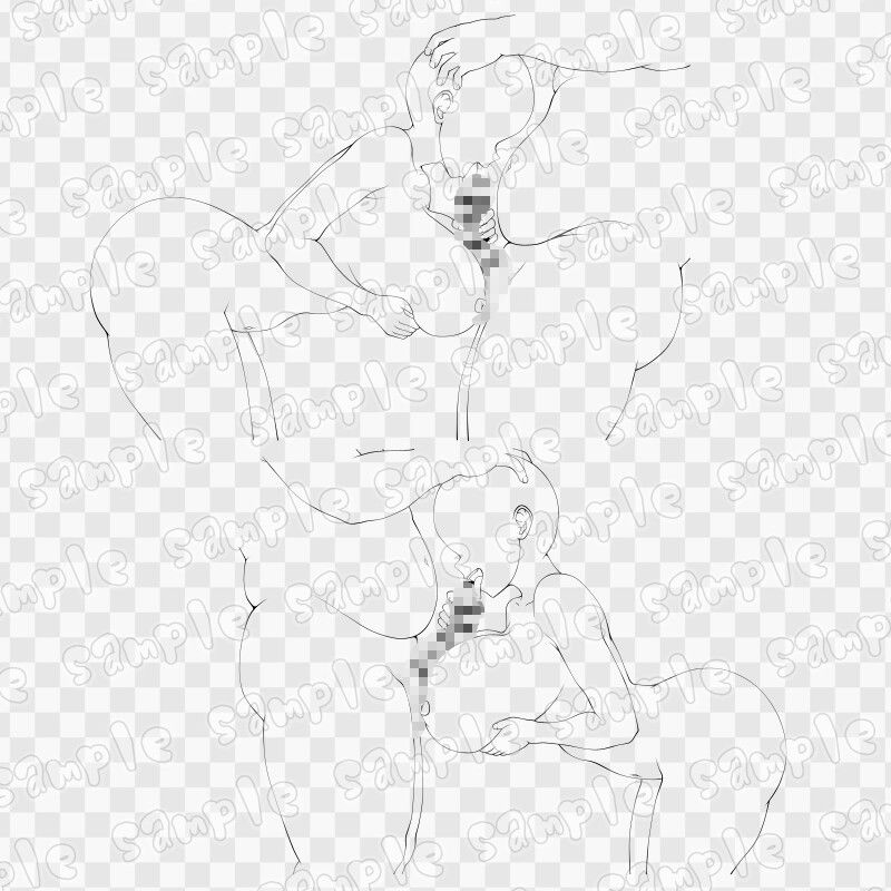 線画素材集［手］102 - サンプル画像 3