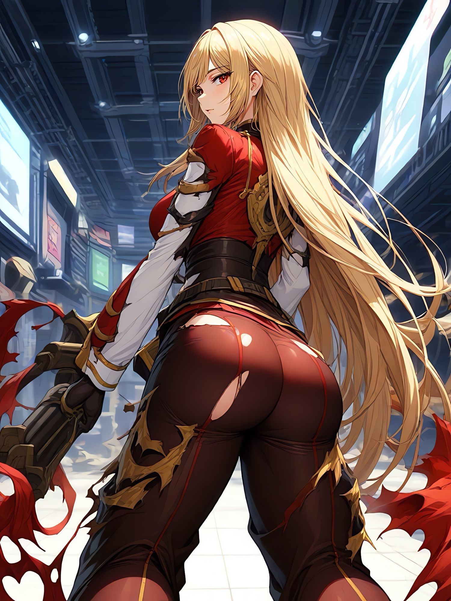 軍服尻破れ - サンプル画像 1