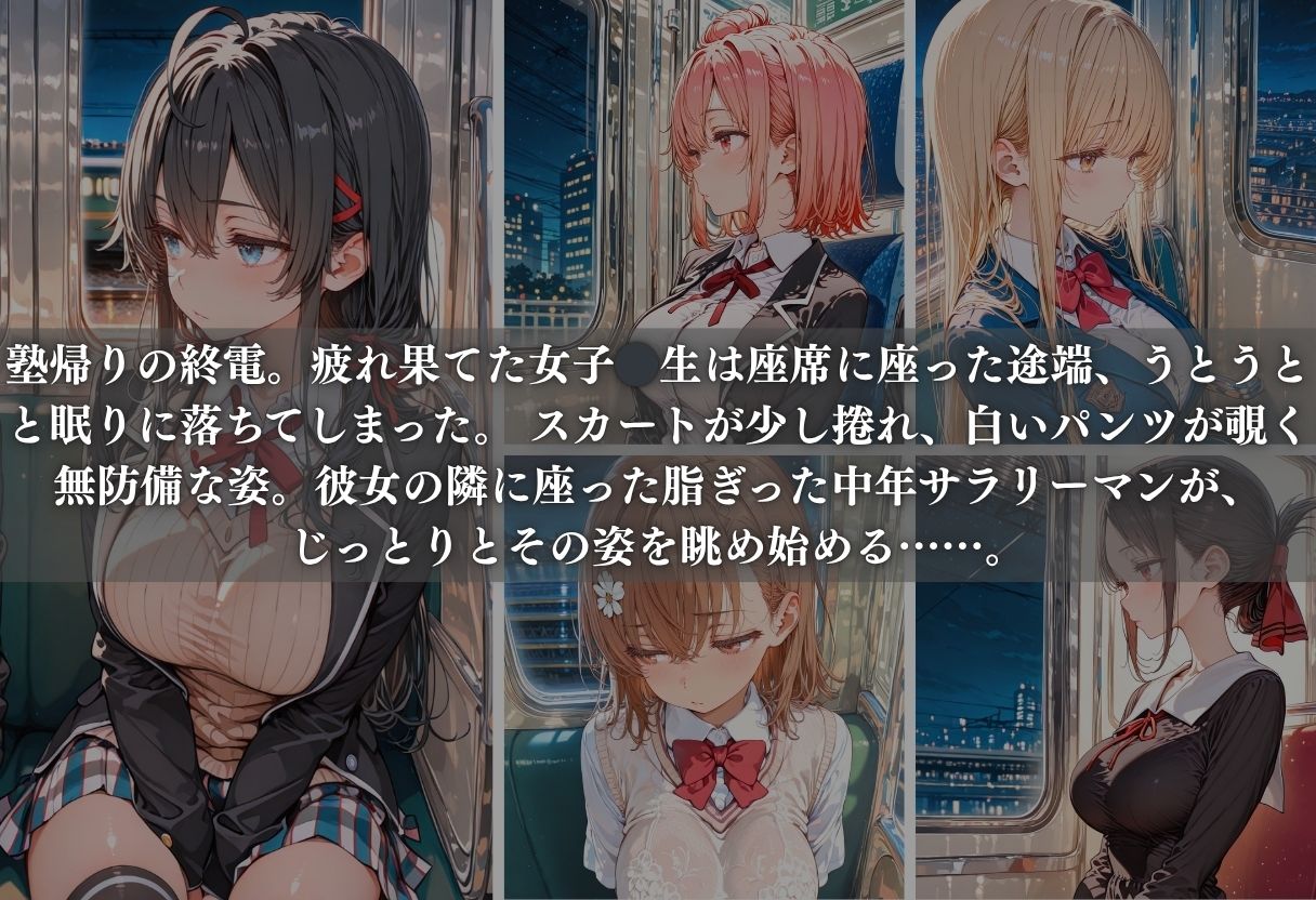 痴●列車ボテ腹END 〜キモおじリーマンに孕ませられる現役女子○生〜 Vol.3 - サンプル画像 2