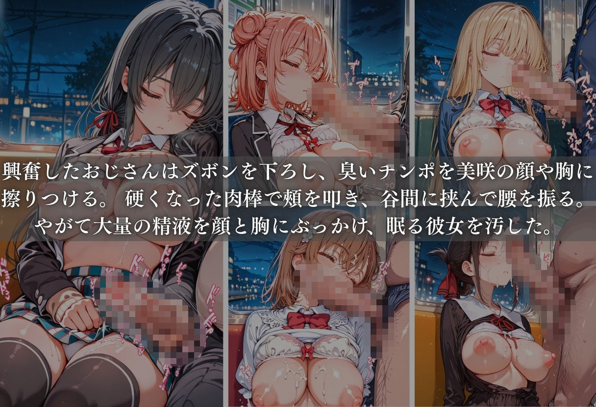 痴●列車ボテ腹END 〜キモおじリーマンに孕ませられる現役女子○生〜 Vol.3 - サンプル画像 4