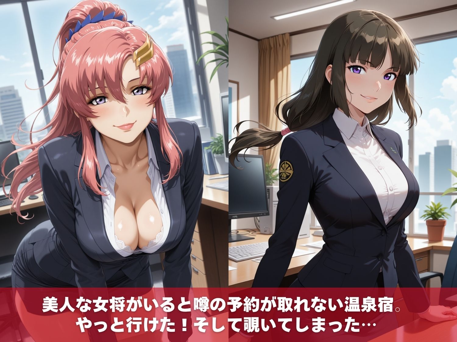温泉宿の秘密（ハート）覗き見したら…〜ガ●ダムSEED〜 - サンプル画像 1