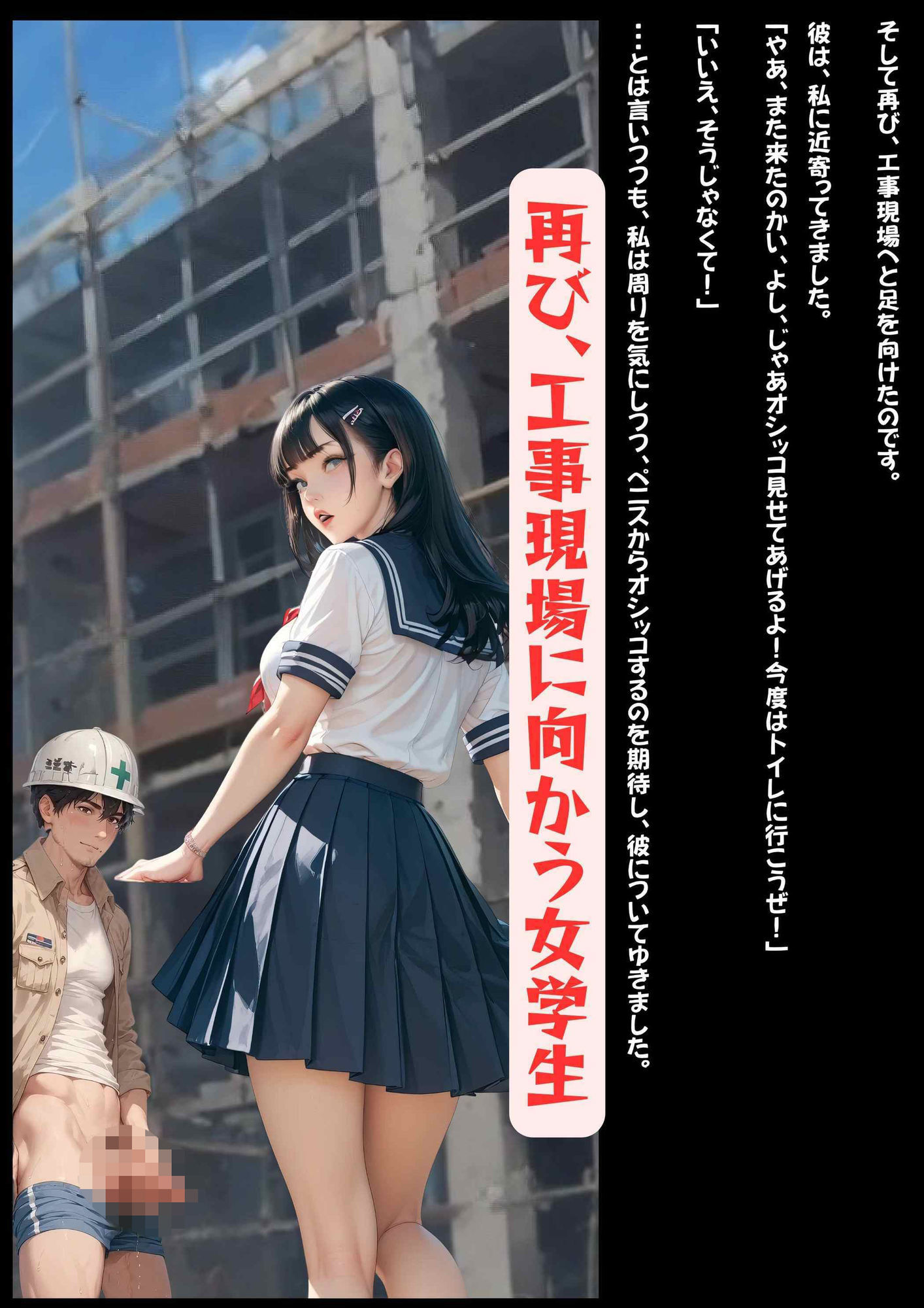 変態プチ小説  女学生は肉体労働者がお好き - サンプル画像 4