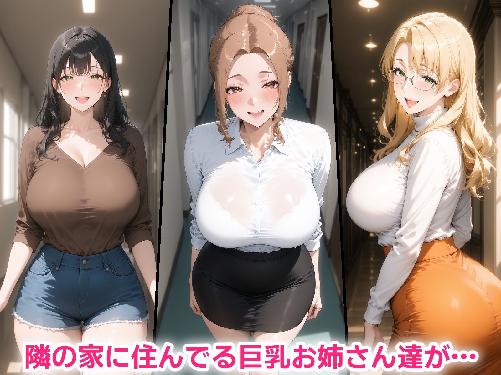 催●おじさんに寝取られる！隣の家のお姉さんたち〜全員メス堕ち・孕ませ〜 - サンプル画像 1