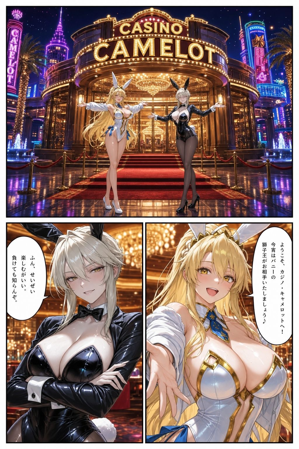 FGO・白黒バニー危機一髪 - サンプル画像 5