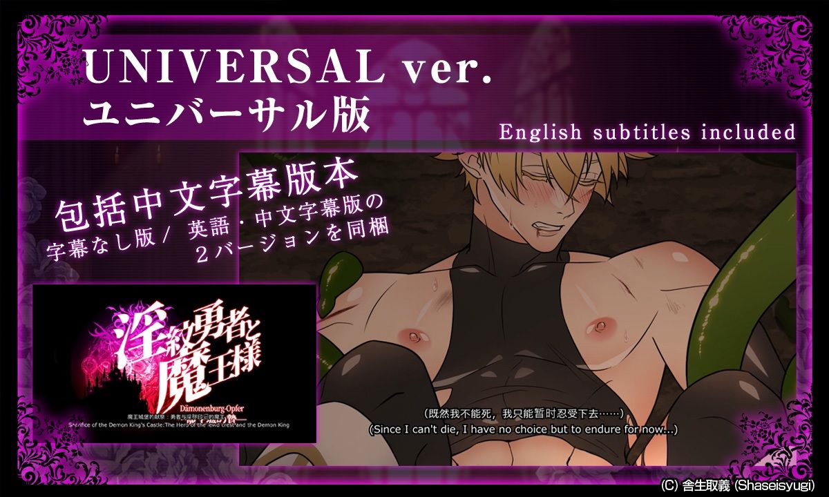 【アニメ】淫紋勇者と魔王様 -魔王城の贄- 前章 - サンプル画像 2