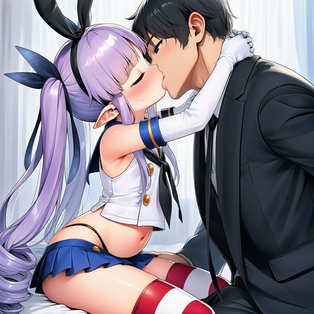 島風服を着せられ、ラブホに連れ込まれたキョウカちゃんと甘々えっちCG集 〜100枚〜 - サンプル画像 1