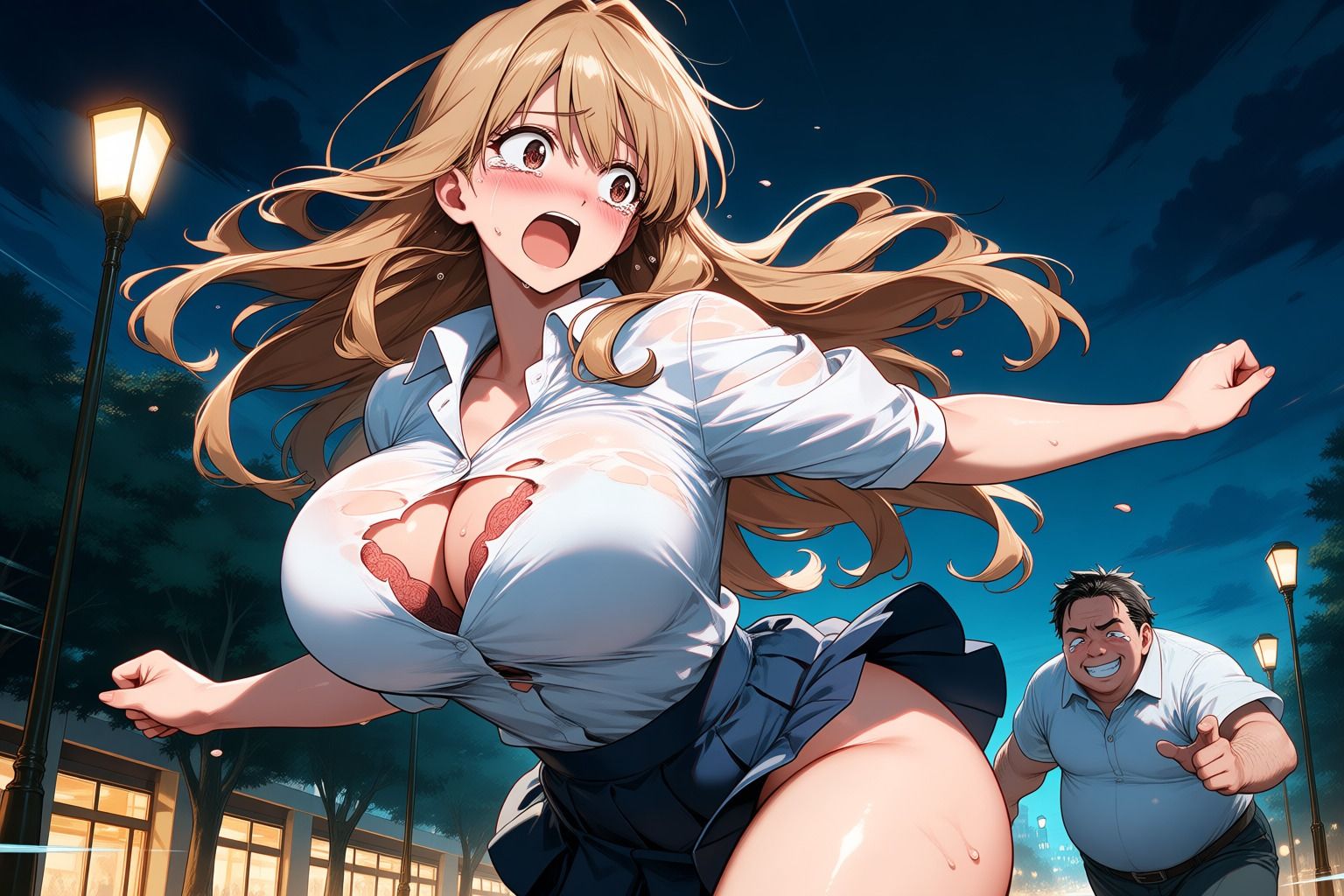 美人な女子がキモイおじさん達にめちゃくちゃに犯●れる話 - サンプル画像 6