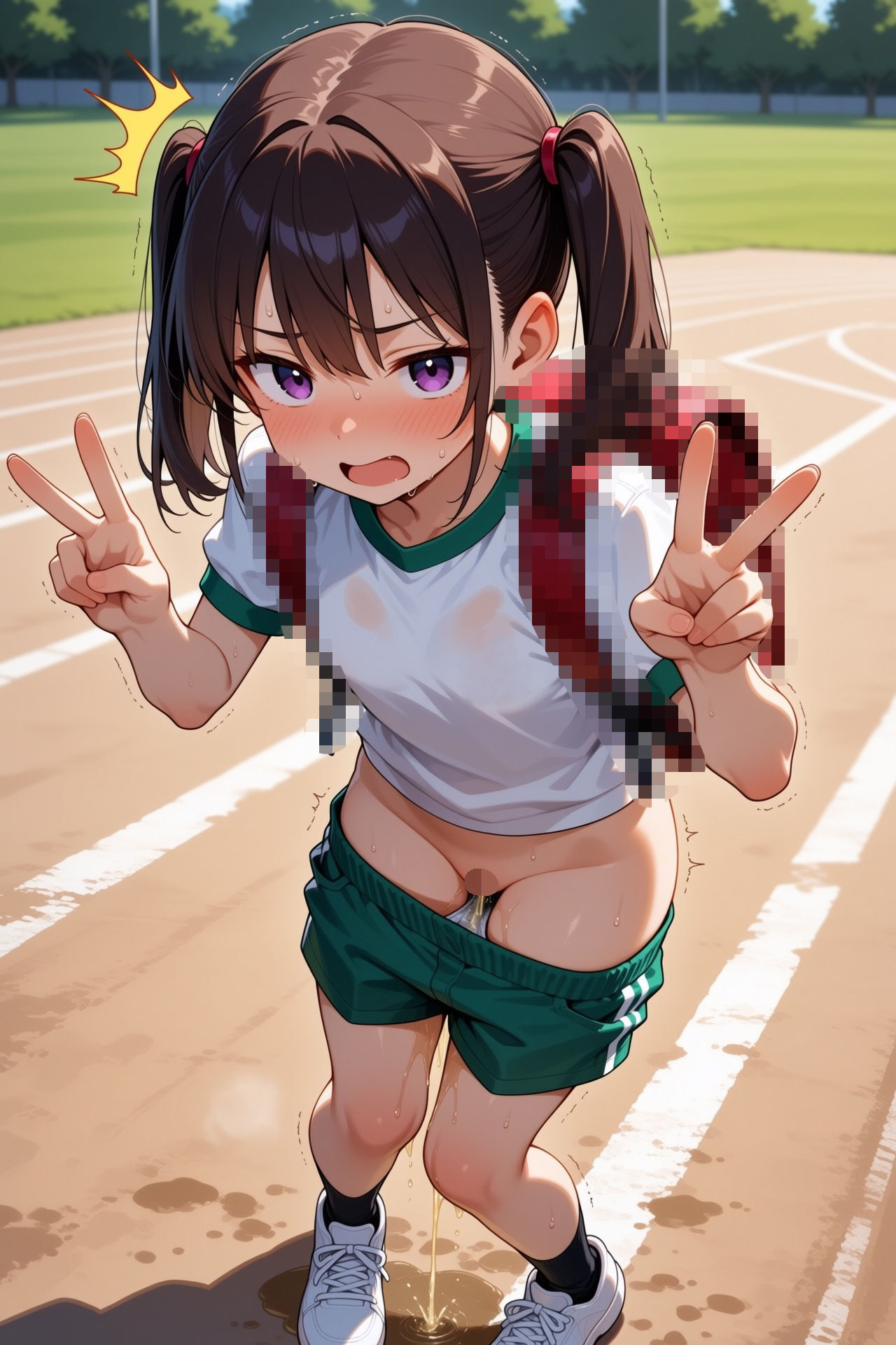 嫌がっている女の子に目の前でおしっこさせてみた - サンプル画像 5