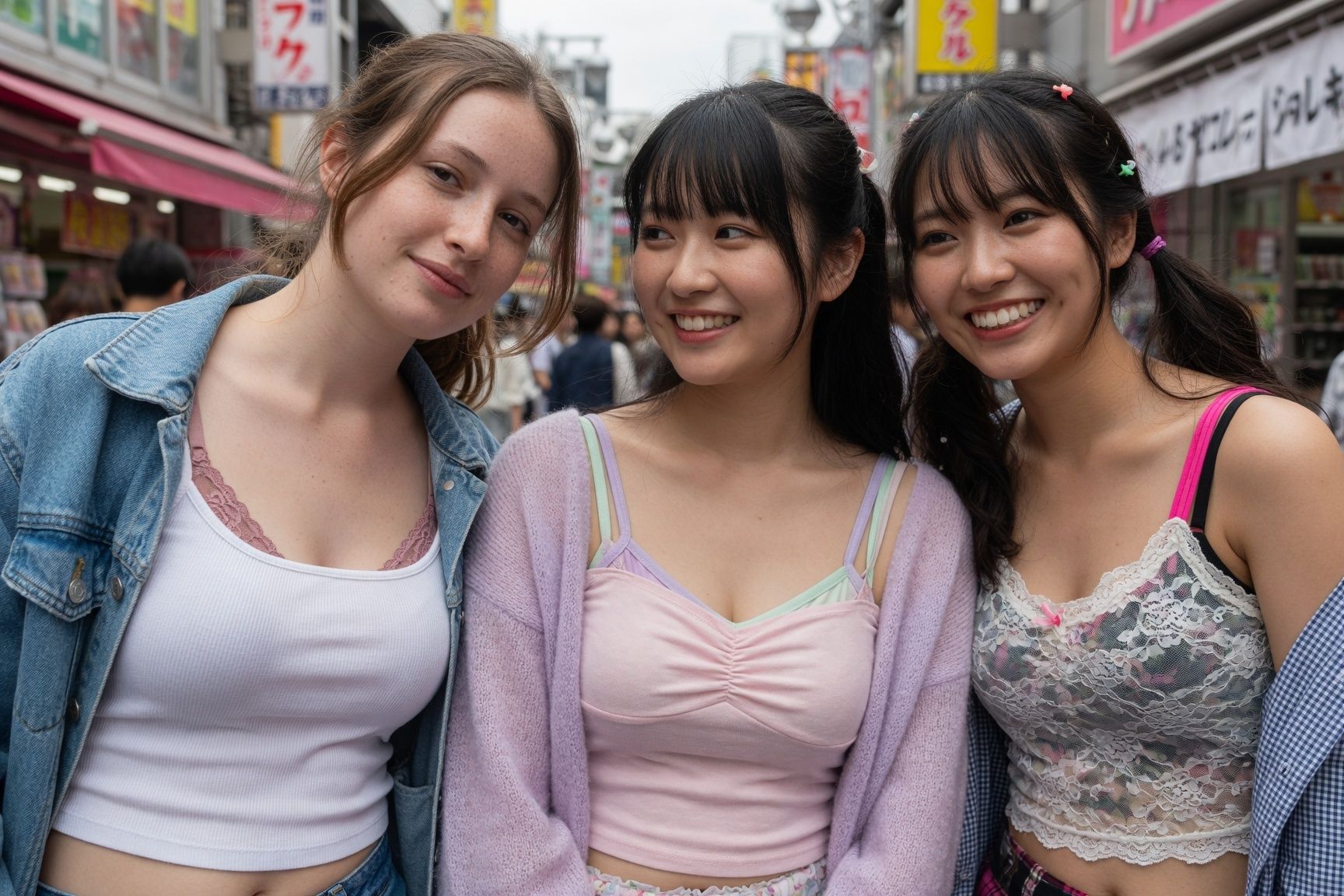 オカズにされるとも知れずに無邪気にストリートスナップに応じる巨乳原宿女子 - サンプル画像 3