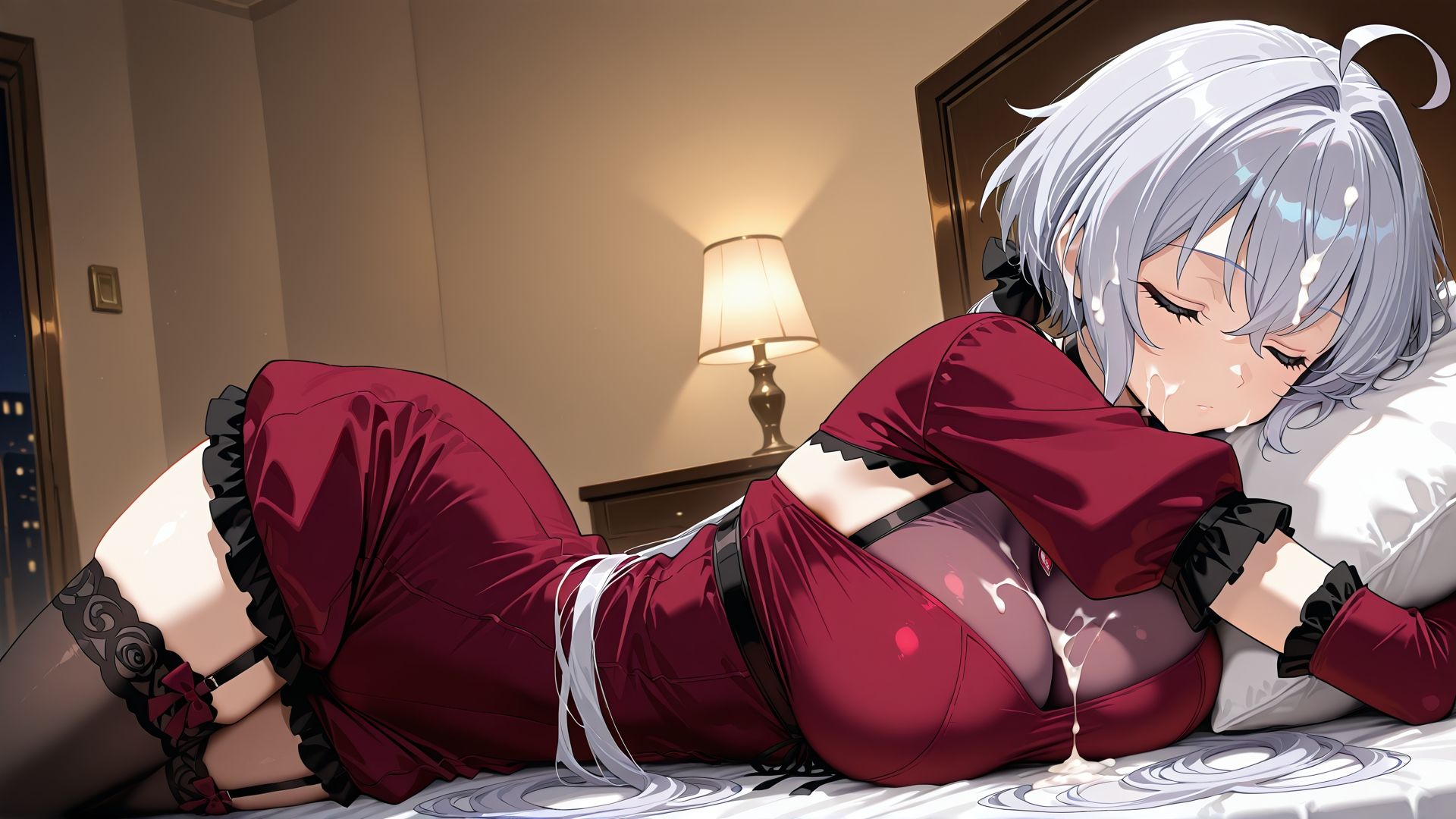 寝ている○○にぶっかけ  くりす編 - サンプル画像 8
