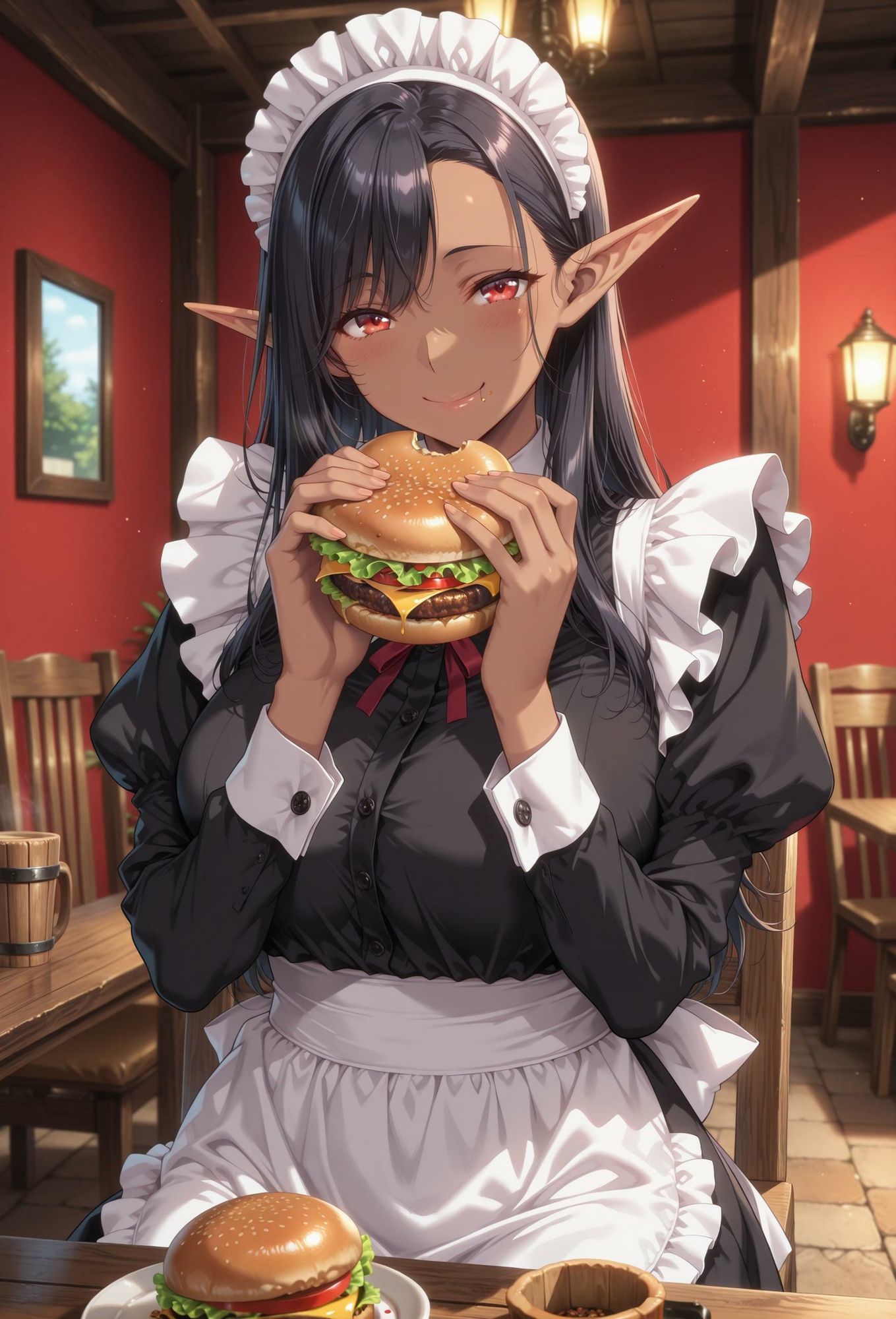 エルフのメイドさんの誘惑7 - サンプル画像 1