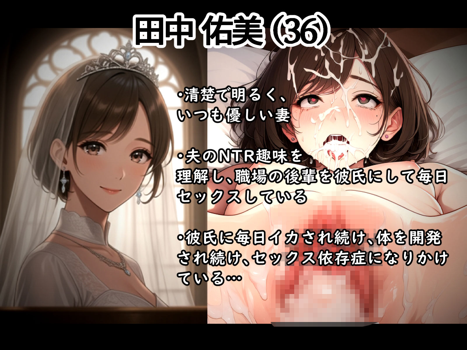 妻のネトラセ報告動画【妻が他人棒の肉便器になるまで】（田中佑美） - サンプル画像 1