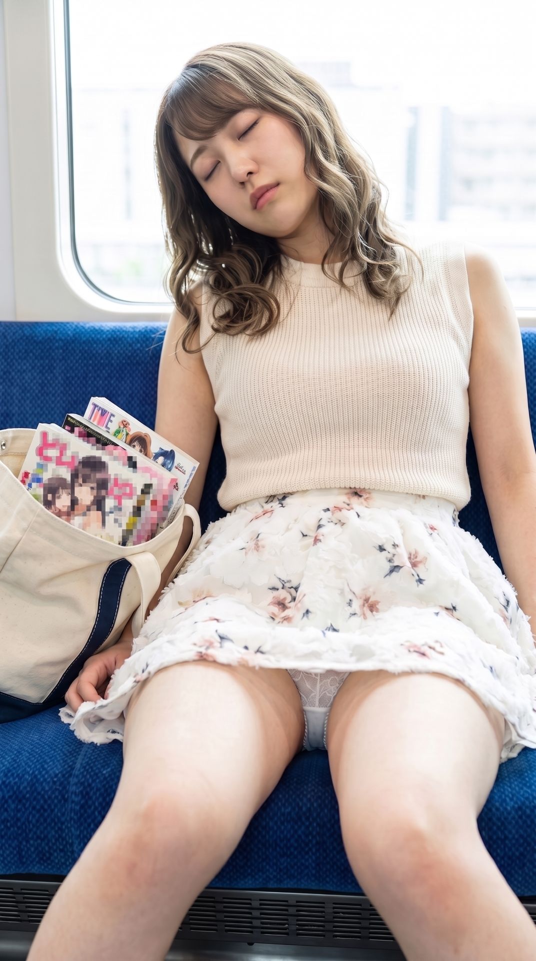 同人イベントの無防備すぎる座りパンチラ盗撮特大号・視線誘導で楽しむ16のラッキーストーリー - サンプル画像 8