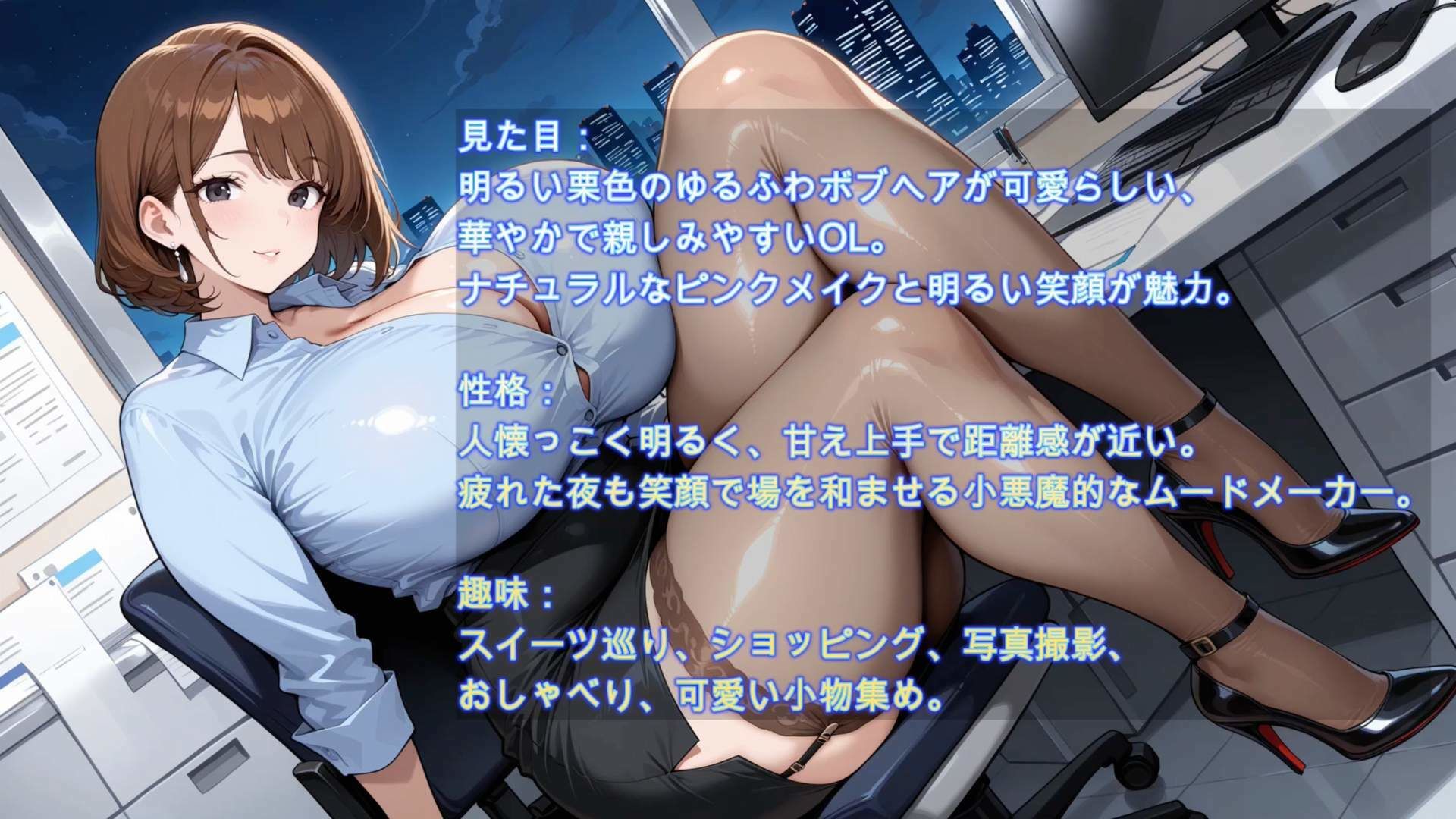 終電後の禁断オフィス 〜爆乳OLたちの残業密会〜 - サンプル画像 6