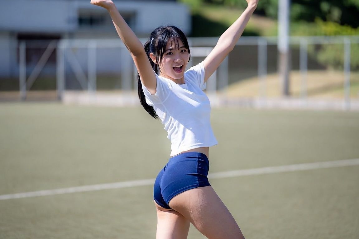 AI美女グラビア写真集〜ブルマ・体操服を生脱ぎ〜 - サンプル画像 6
