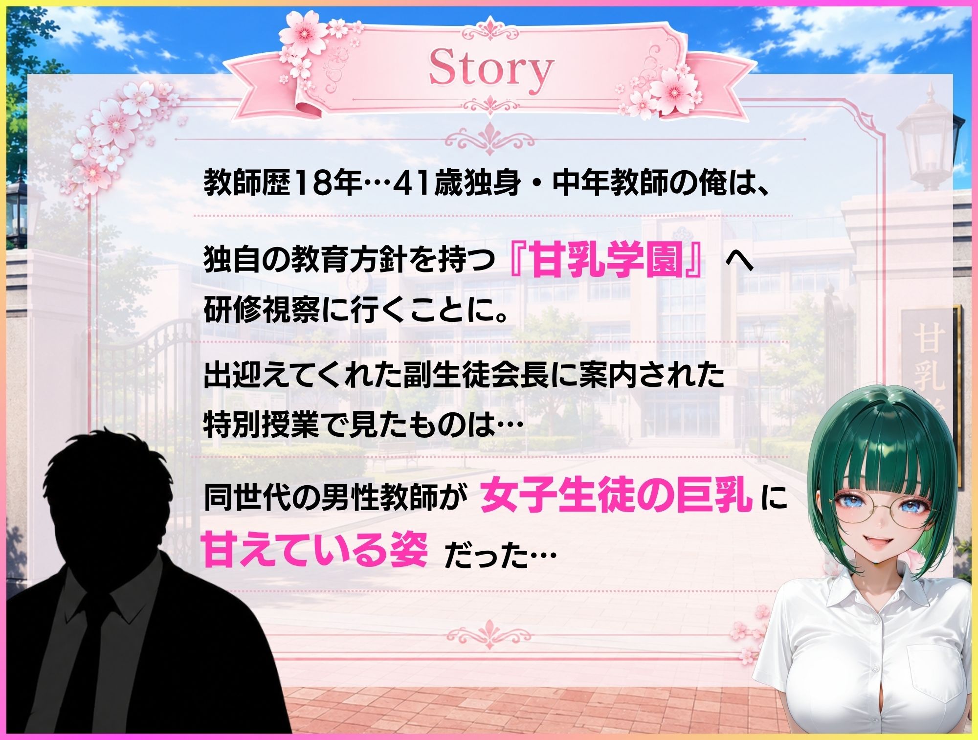 ちゅぱちゅぱ甘えて巨乳あまあま学園 - サンプル画像 1