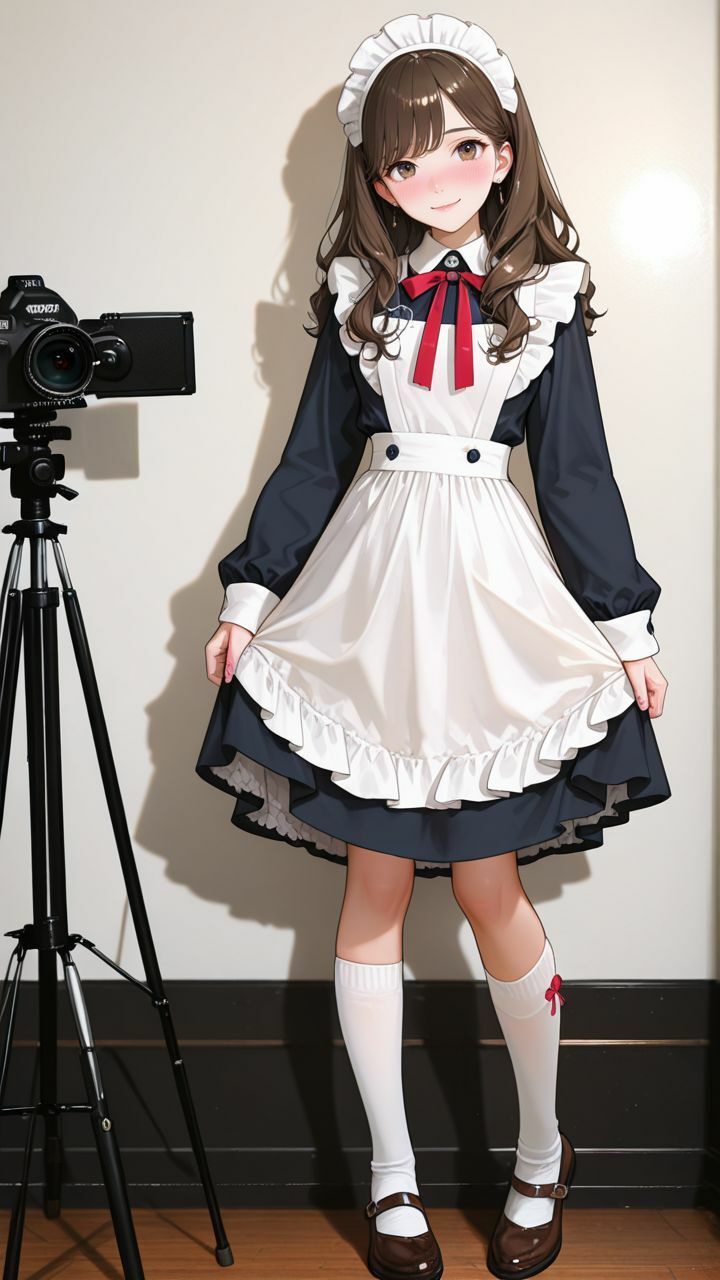 宅コスメイドお姉さんとプライベート撮影会 - サンプル画像 1