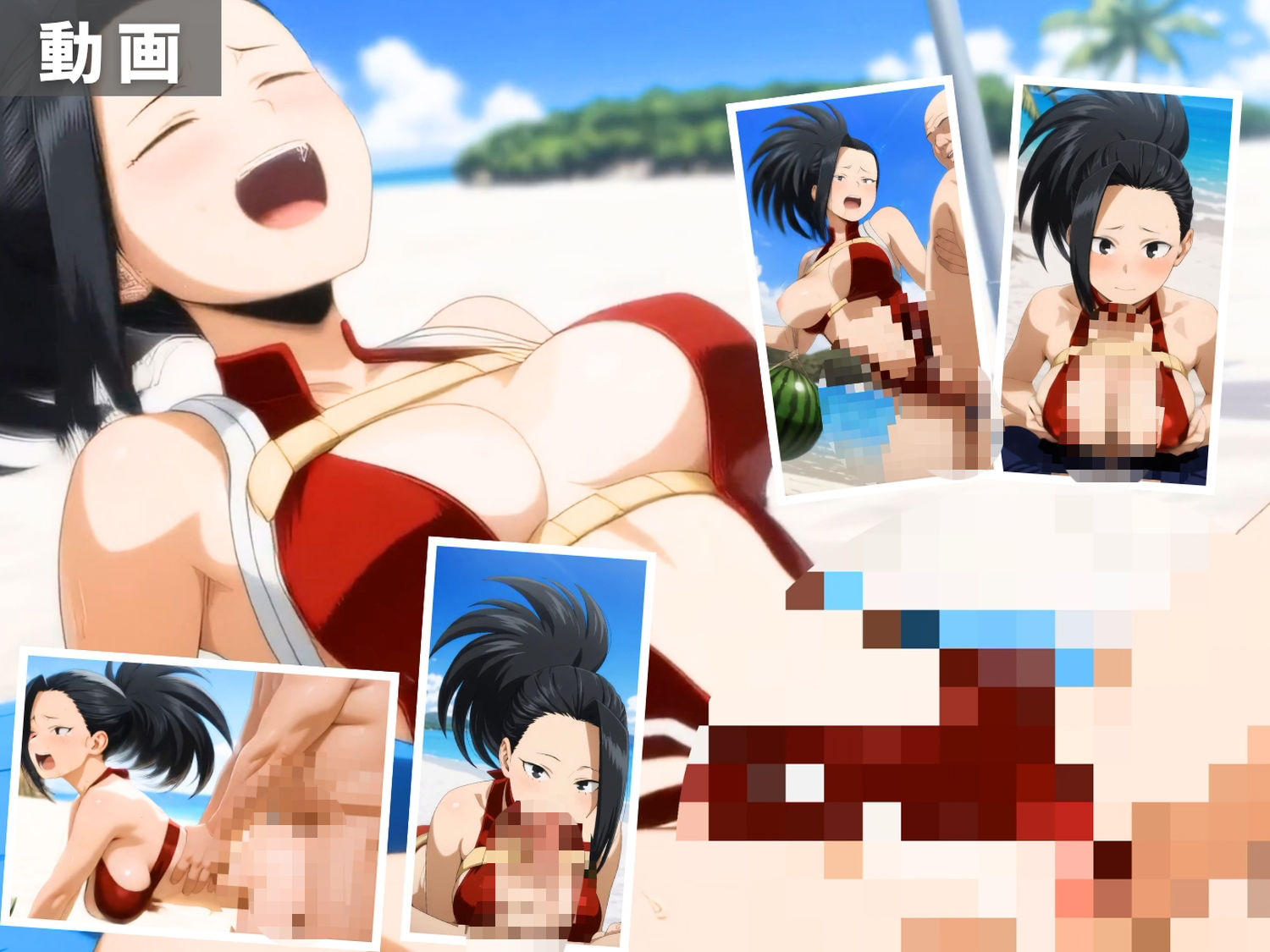●のヒーローアカデミア 波と汗と愛液が混じり合う  ヒーローたちの禁断海水浴【セット作品】 - サンプル画像 4