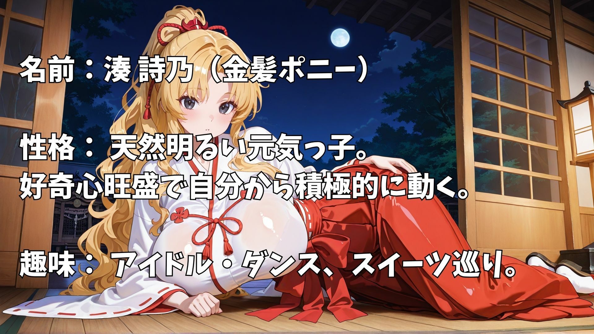【4K】巫女バイト爆乳JK3人と神社内で禁断セックス - サンプル画像 5