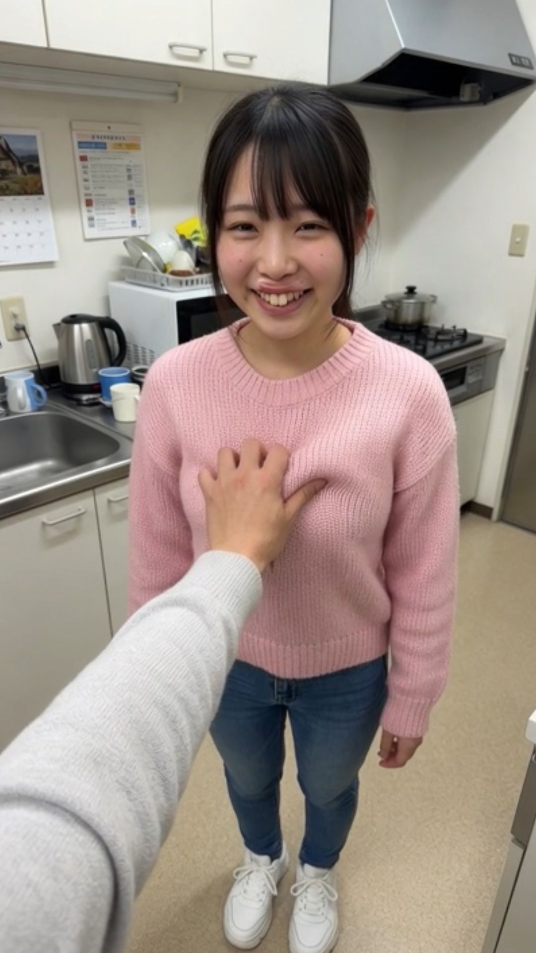新入社員 給湯室 課長 先輩 いたずら 不倫 セクハラ ブラジャー パンティ OL 職場 - サンプル画像 2