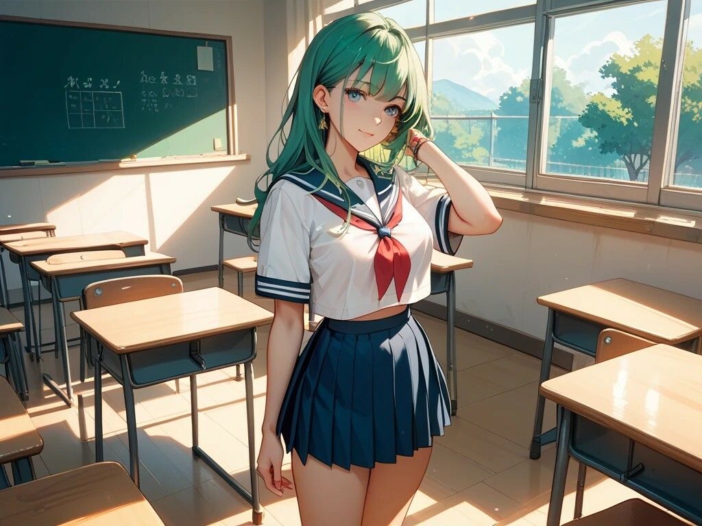 野球スタジアムチアガールと温泉美女とセーラー服美女 - サンプル画像 8