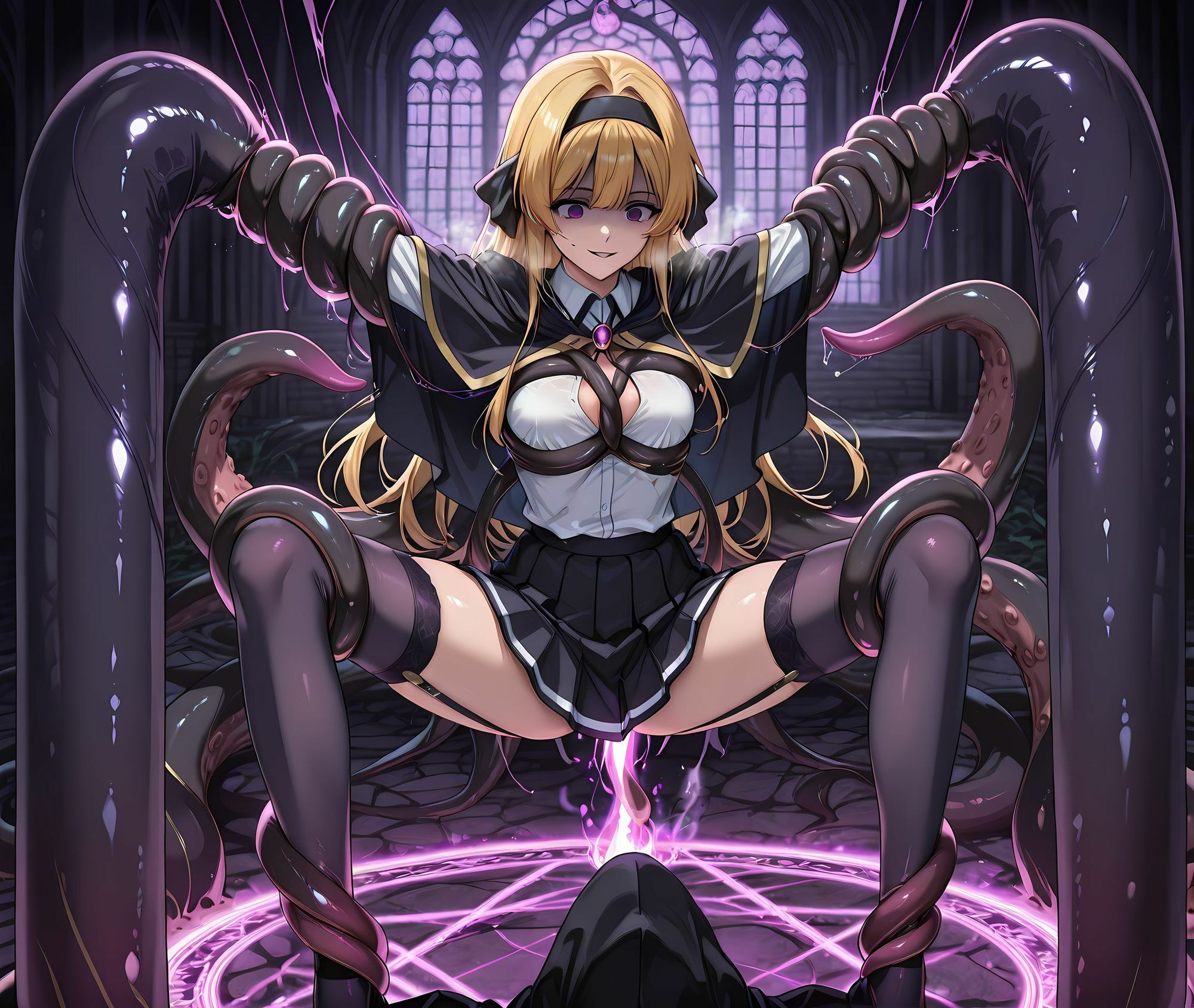 リアーナ魔力汚染悪堕ち・淫乱ビッチ化孕ませ - サンプル画像 4