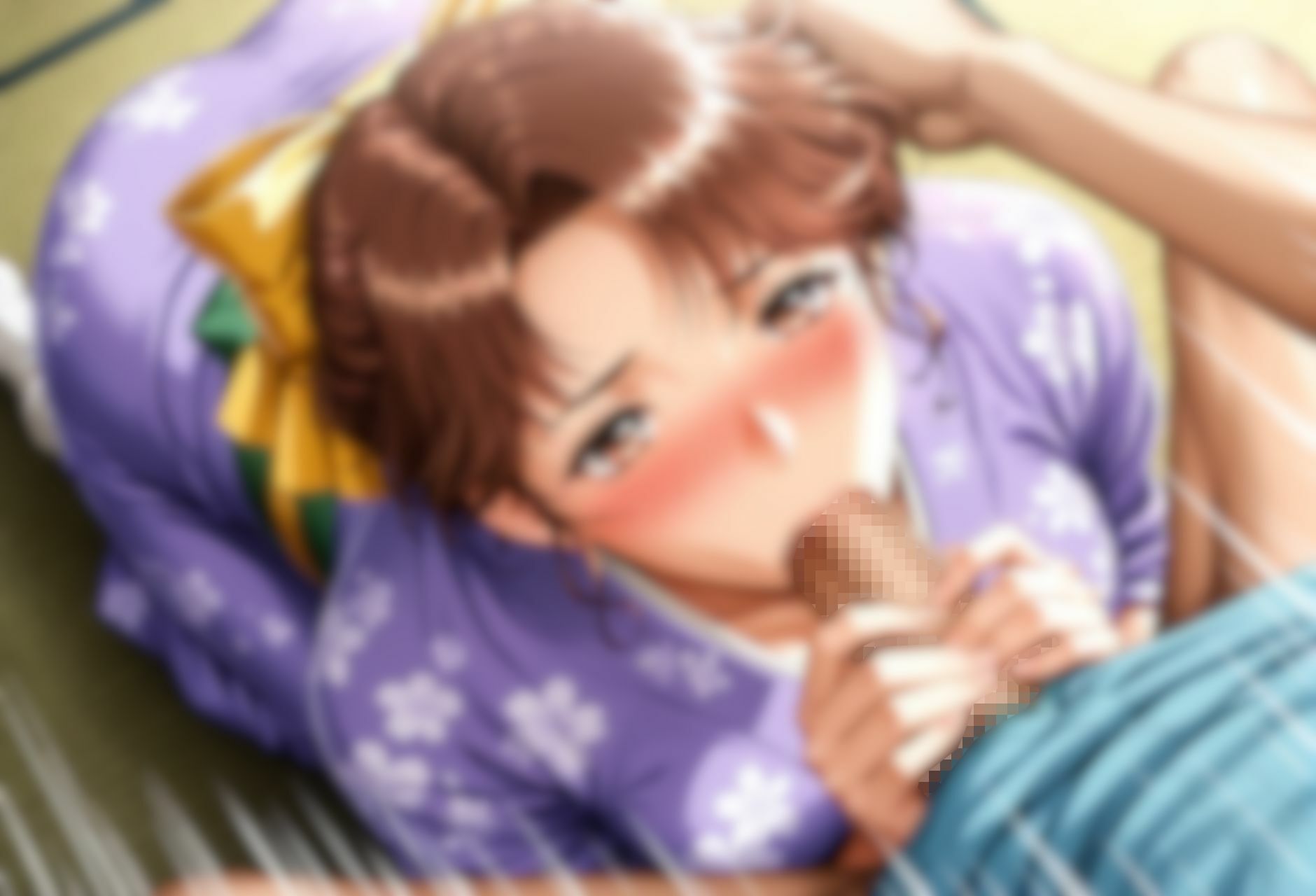 ストーリー風、イラスト集。日本語、吹き出しコメントあり。清楚系着物女性のお誘い。 - サンプル画像 5