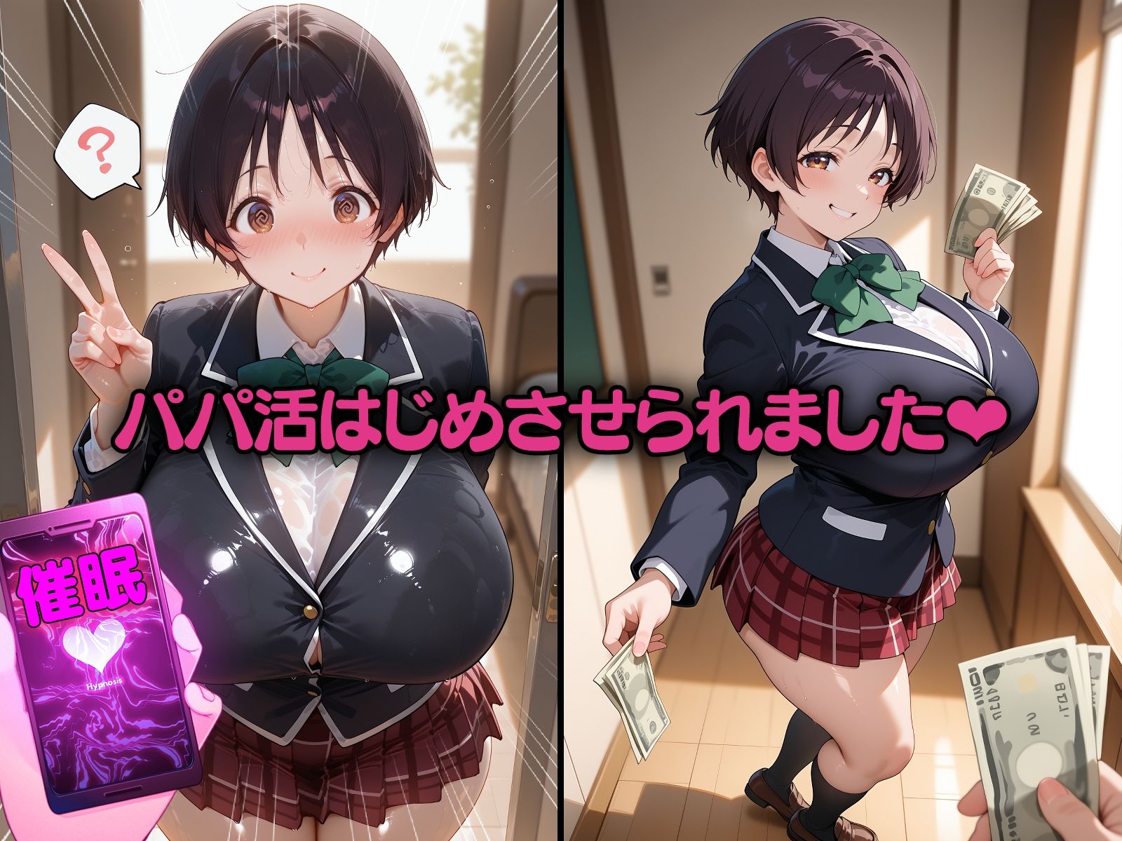 中二病な3人と催●で強●パパ活 無職ニートおじさん大暴れ！ - サンプル画像 1