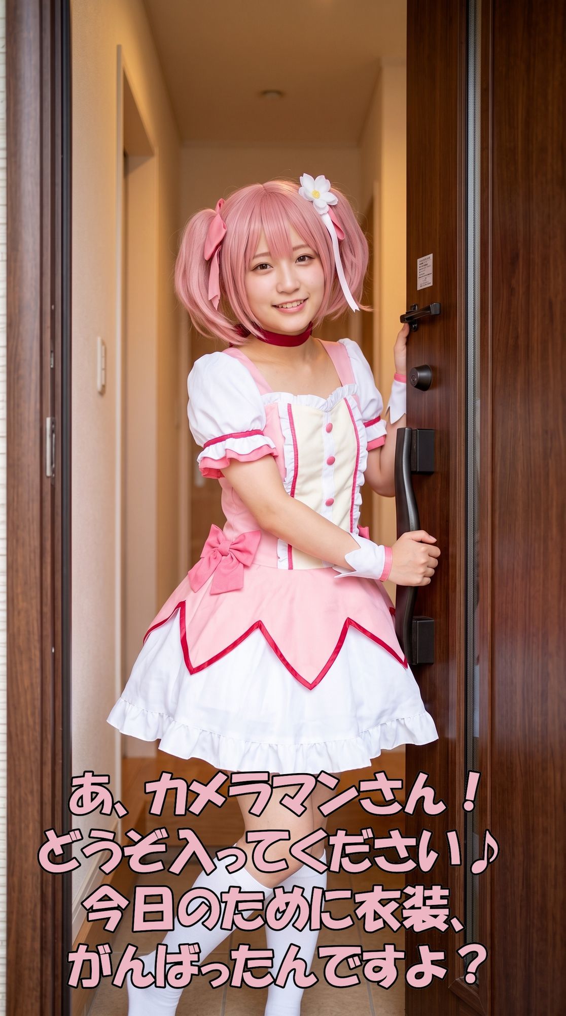 【超特大500枚】魔法少女レイヤーの家でパンチラ個撮【実写風AI】 - サンプル画像 1