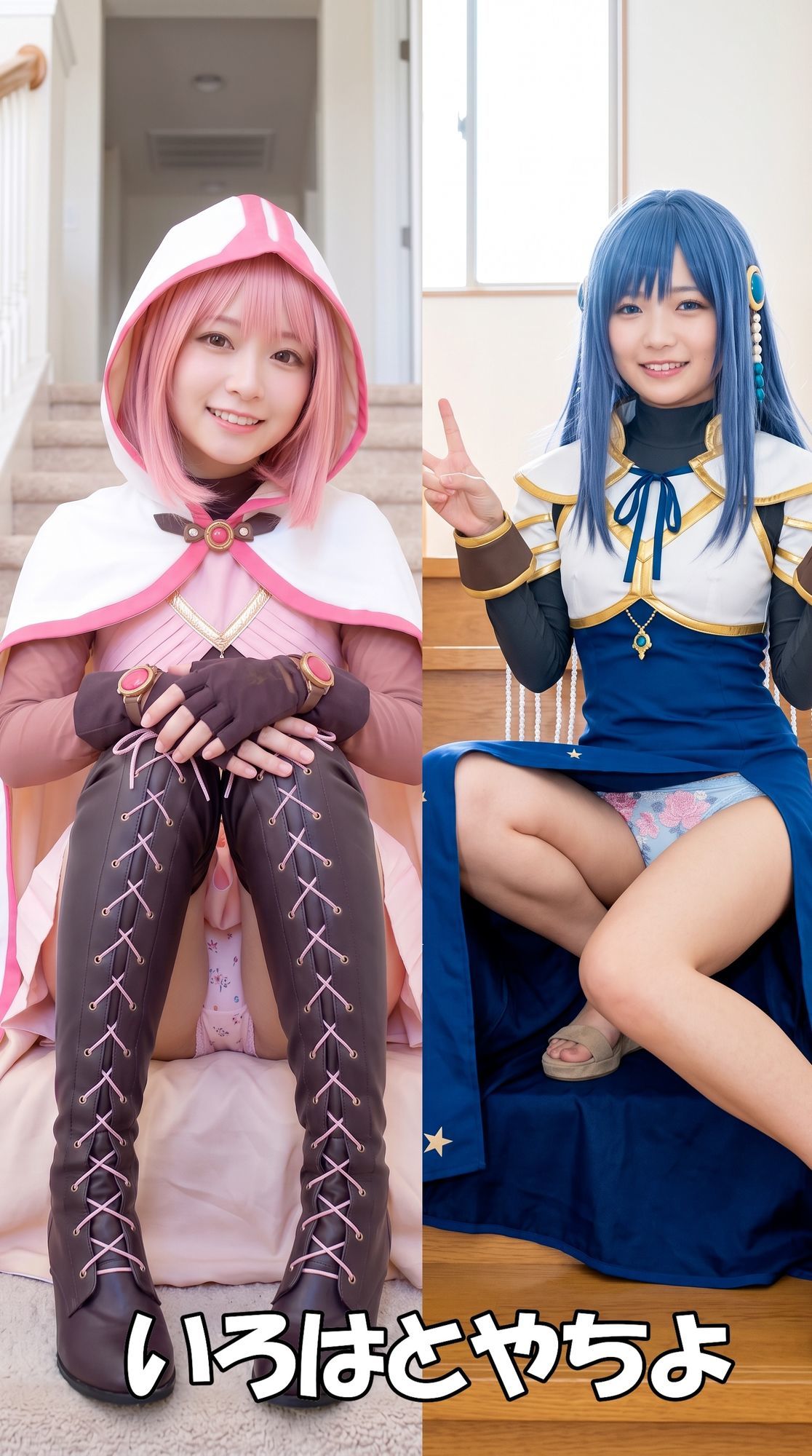 【超特大500枚】魔法少女レイヤーの家でパンチラ個撮【実写風AI】 - サンプル画像 9