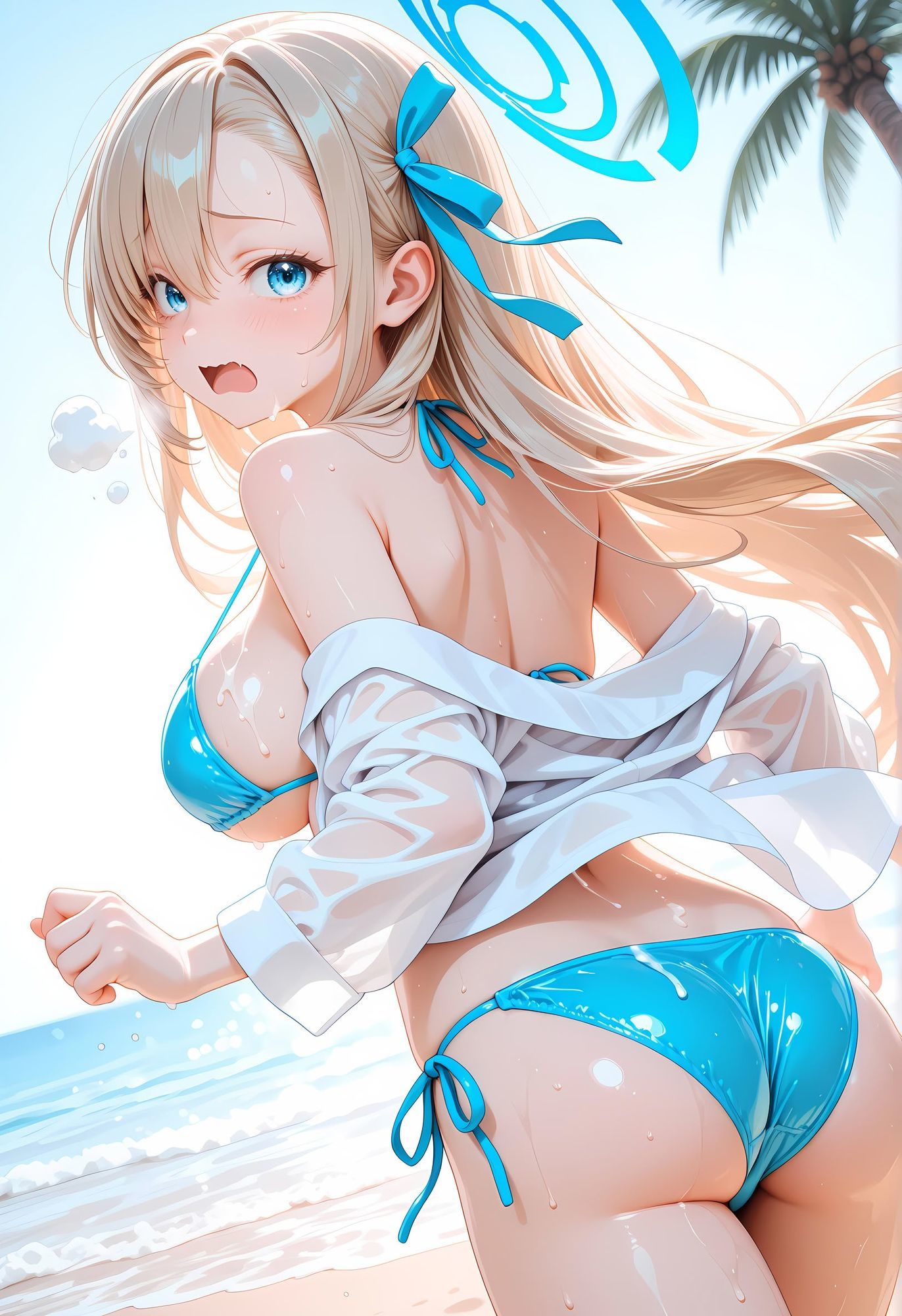 催● 渚物語 〜ブル〇カ 一之瀬ア〇ナ水着ビキニ編〜 海水浴で賑わう常夏のビーチ、そして蘇るあの日の悪夢 - サンプル画像 6
