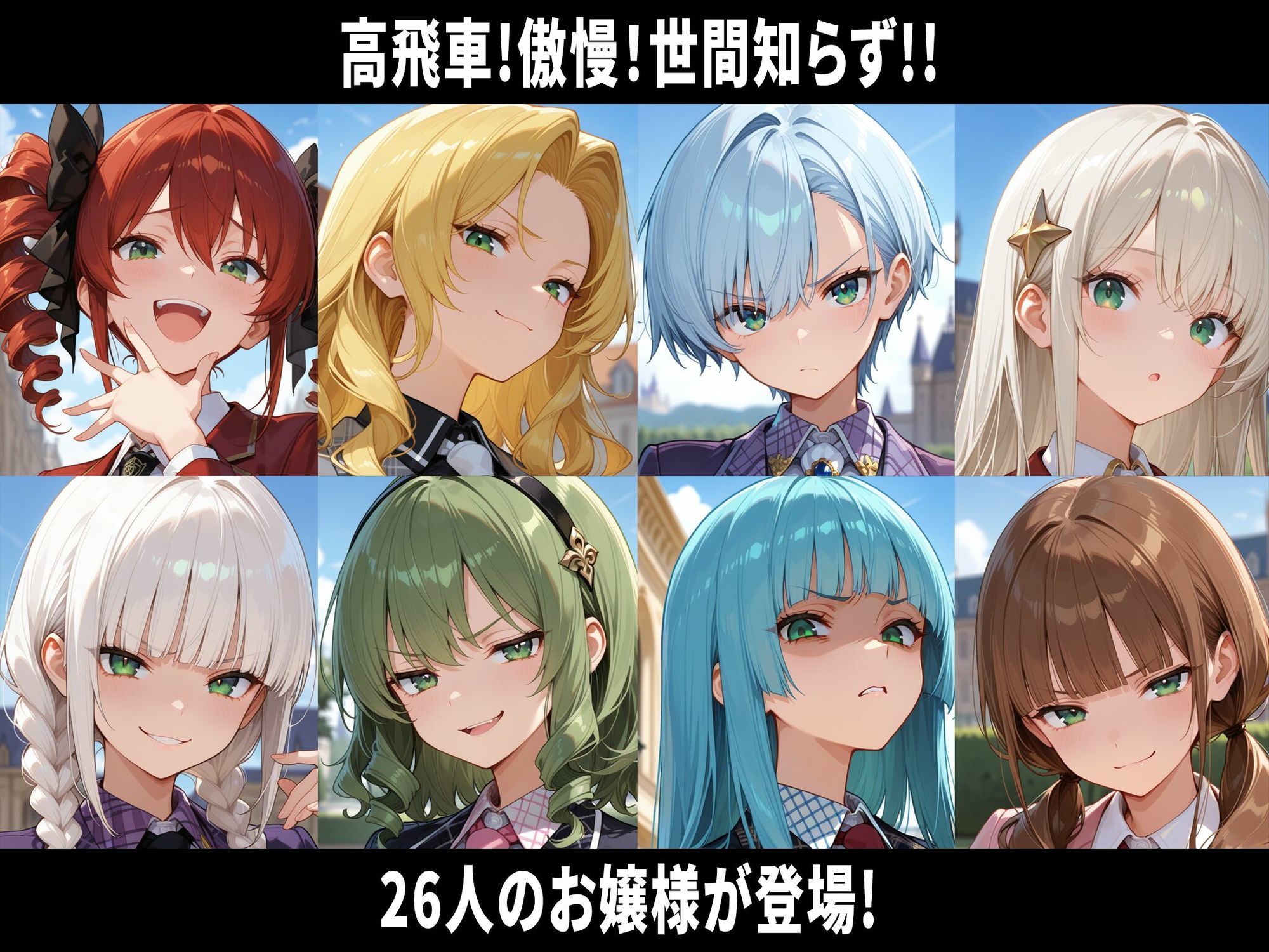 巨乳お嬢様編 即堕ち3コマ - サンプル画像 2