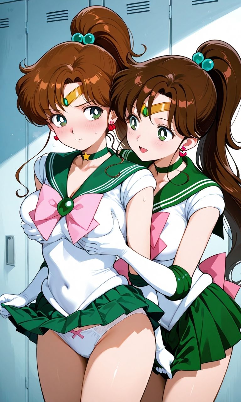 セーラー戦士が悪の美少女戦士にふたなり乱暴される（おまけCG付き） - サンプル画像 3