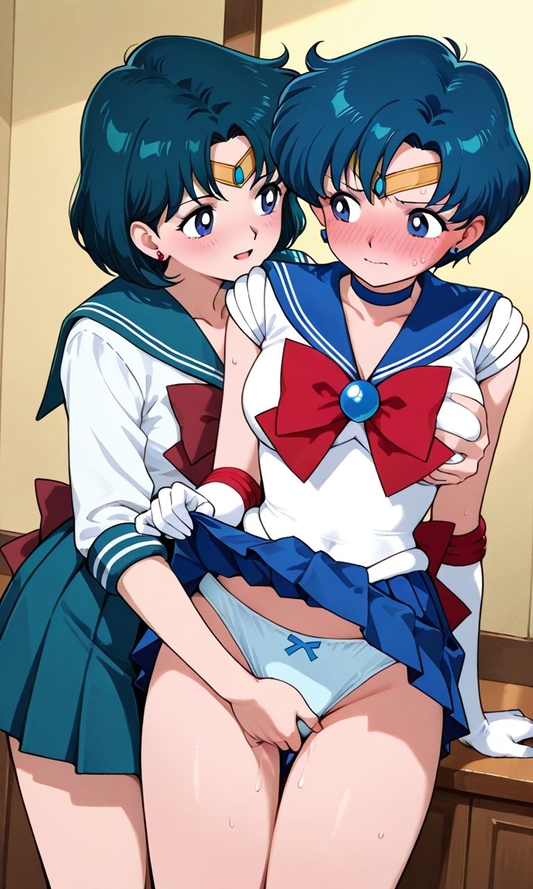 セーラー戦士が悪の美少女戦士にふたなり乱暴される（おまけCG付き） - サンプル画像 4