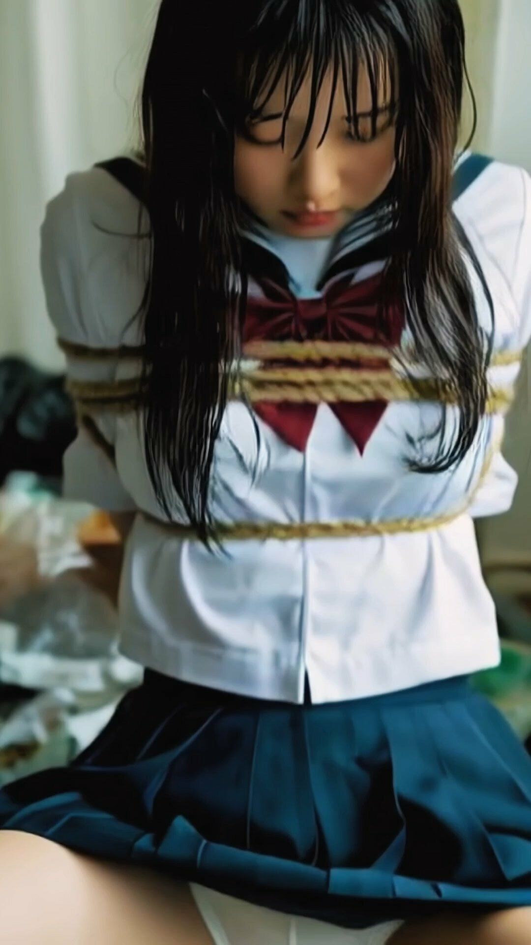 舌フェチ13 AI 制服縛り - サンプル画像 10