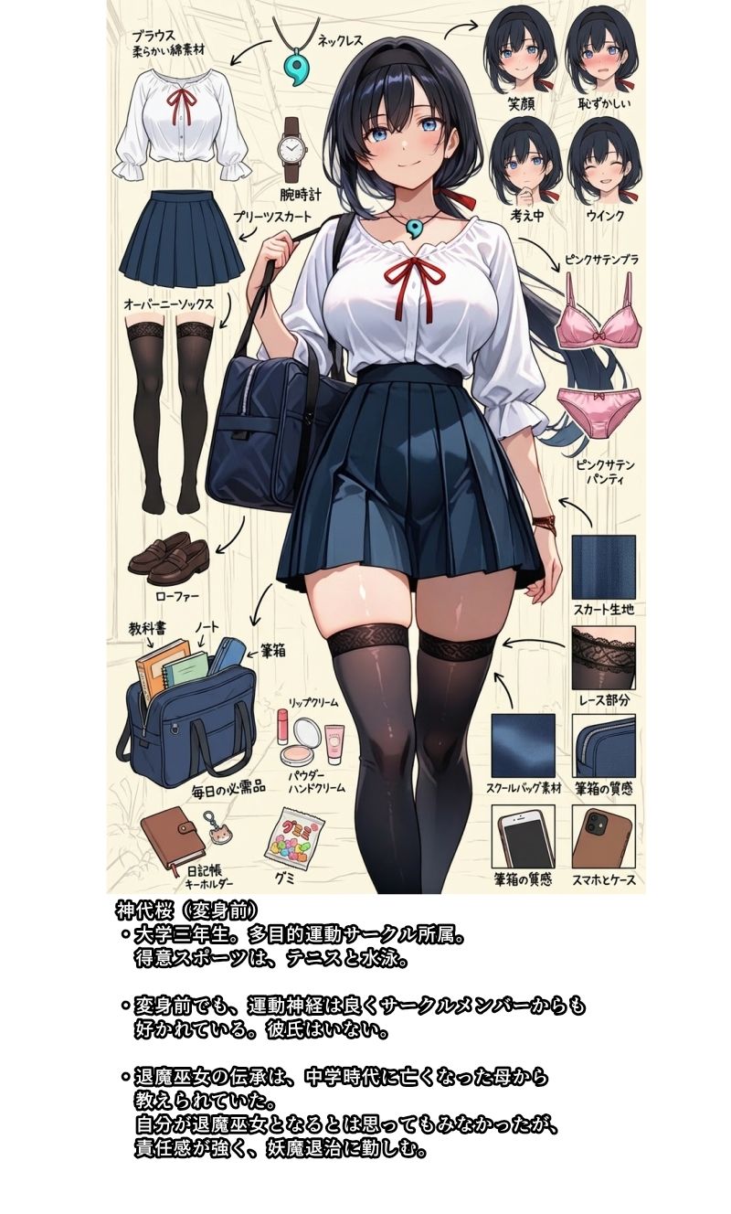 退魔巫女サクラ -催淫粘液の罠 快楽に散るヒロイン- - サンプル画像 1