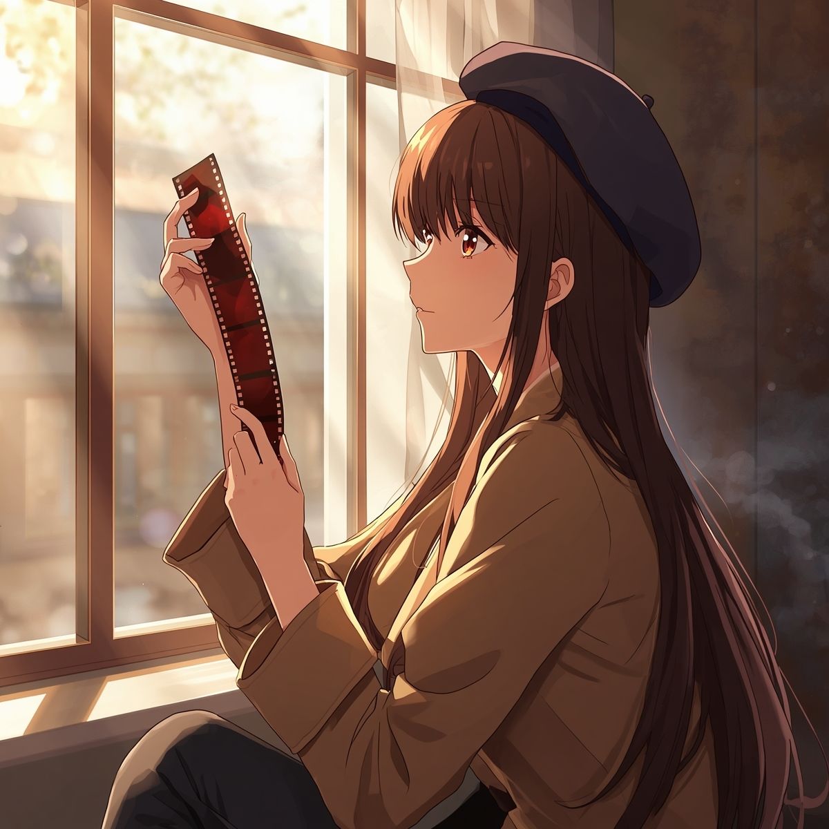 【AIイラスト集】NOSTALGIA III - 追憶のネガフィルムと夕暮れの遊園地 - - サンプル画像 5