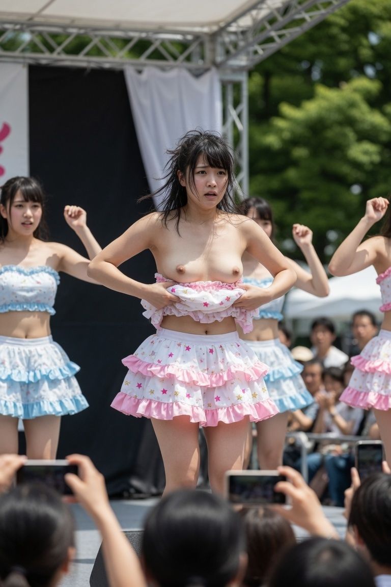 ダンス中におっぱいポロリ ハプニング画像集 - サンプル画像 3