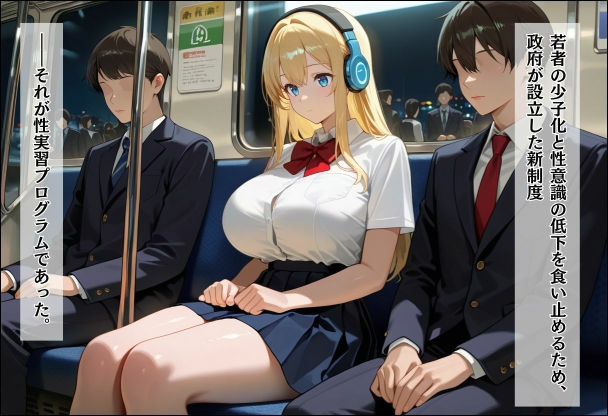性実習プログラムーセックスが義務教育になった話〜〜清楚先輩とツンデレ同級生編〜 - サンプル画像 1
